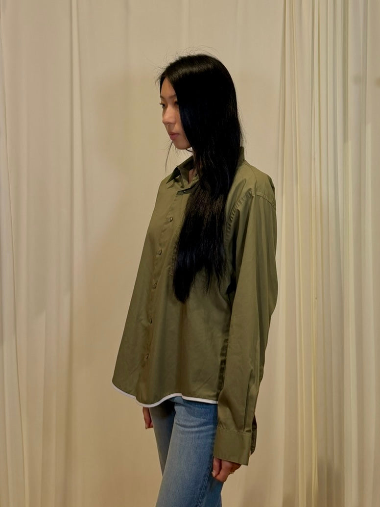 Frida Reworked Button Up ‘Olive’