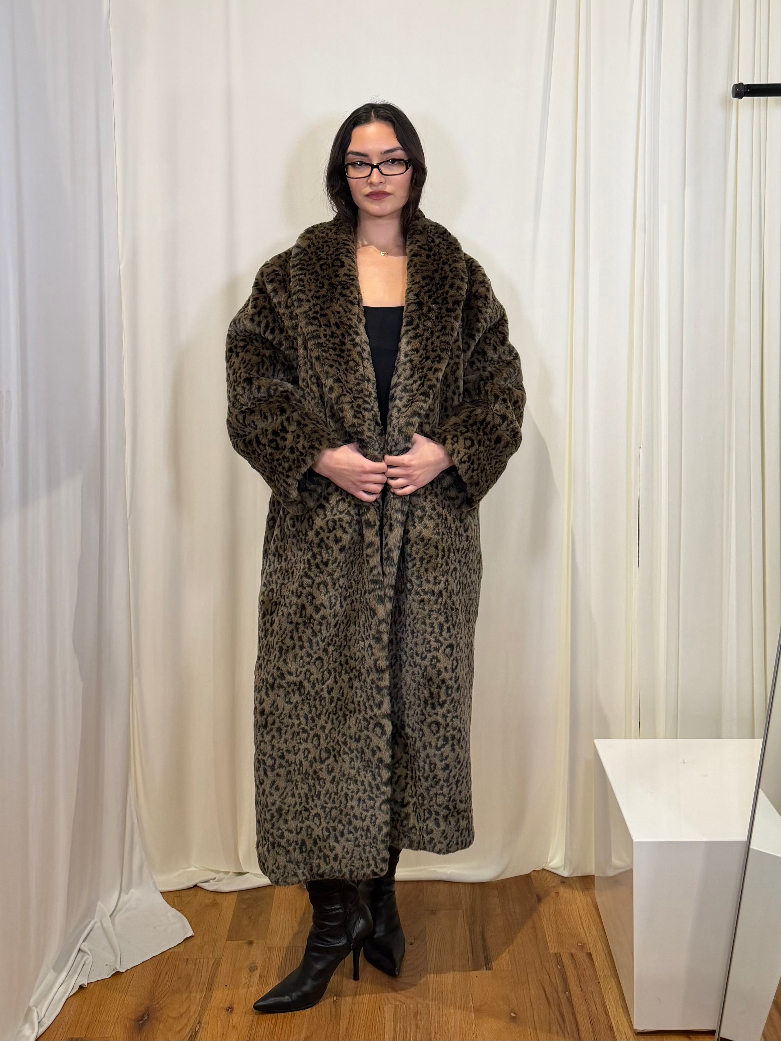"New Cheer" Faux Fur Coat