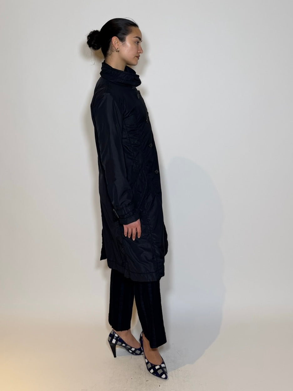 1993 Issey Miyake Double Breasted Nylon Coat