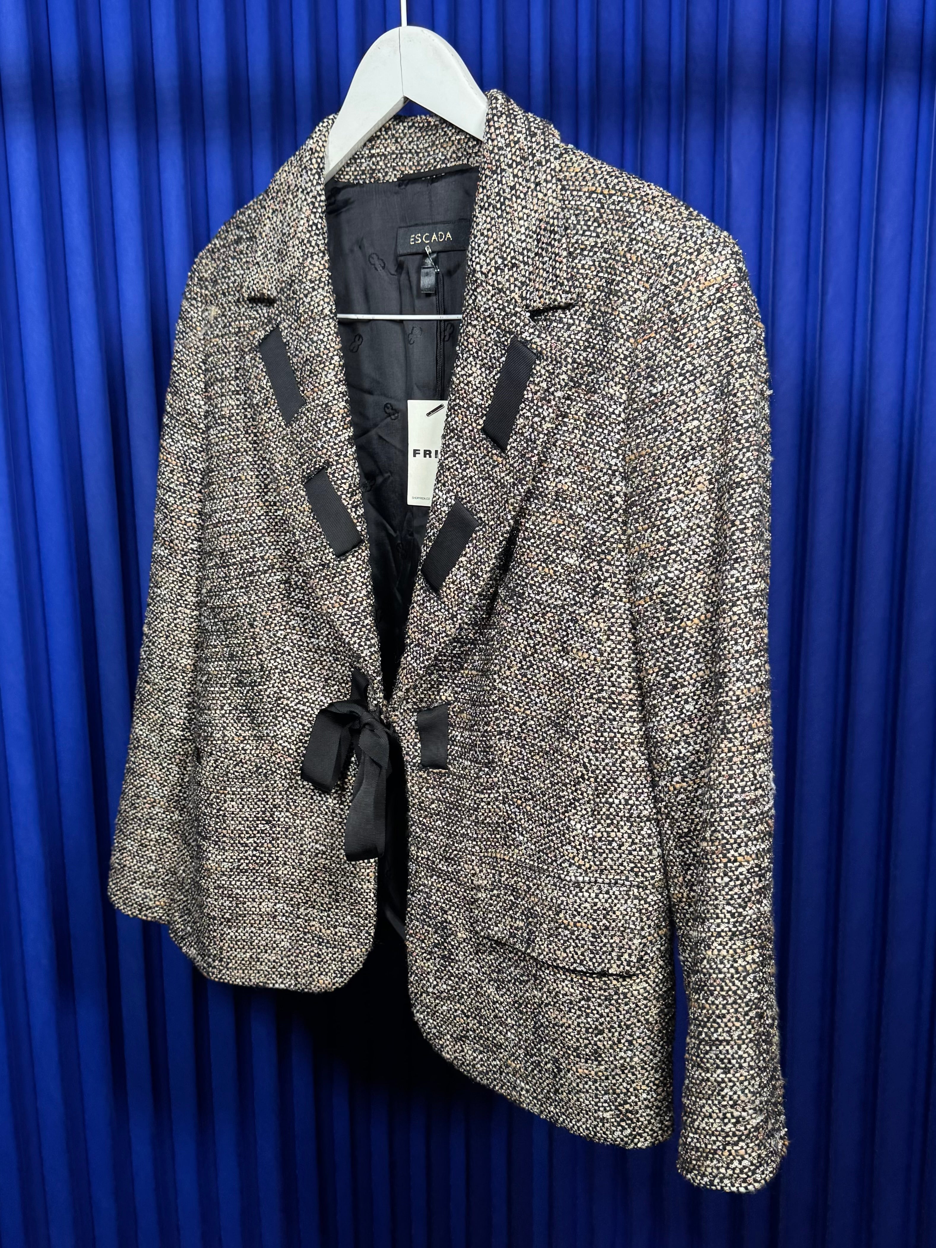 ESCADA WOOL BLEND TWEED BLAZER