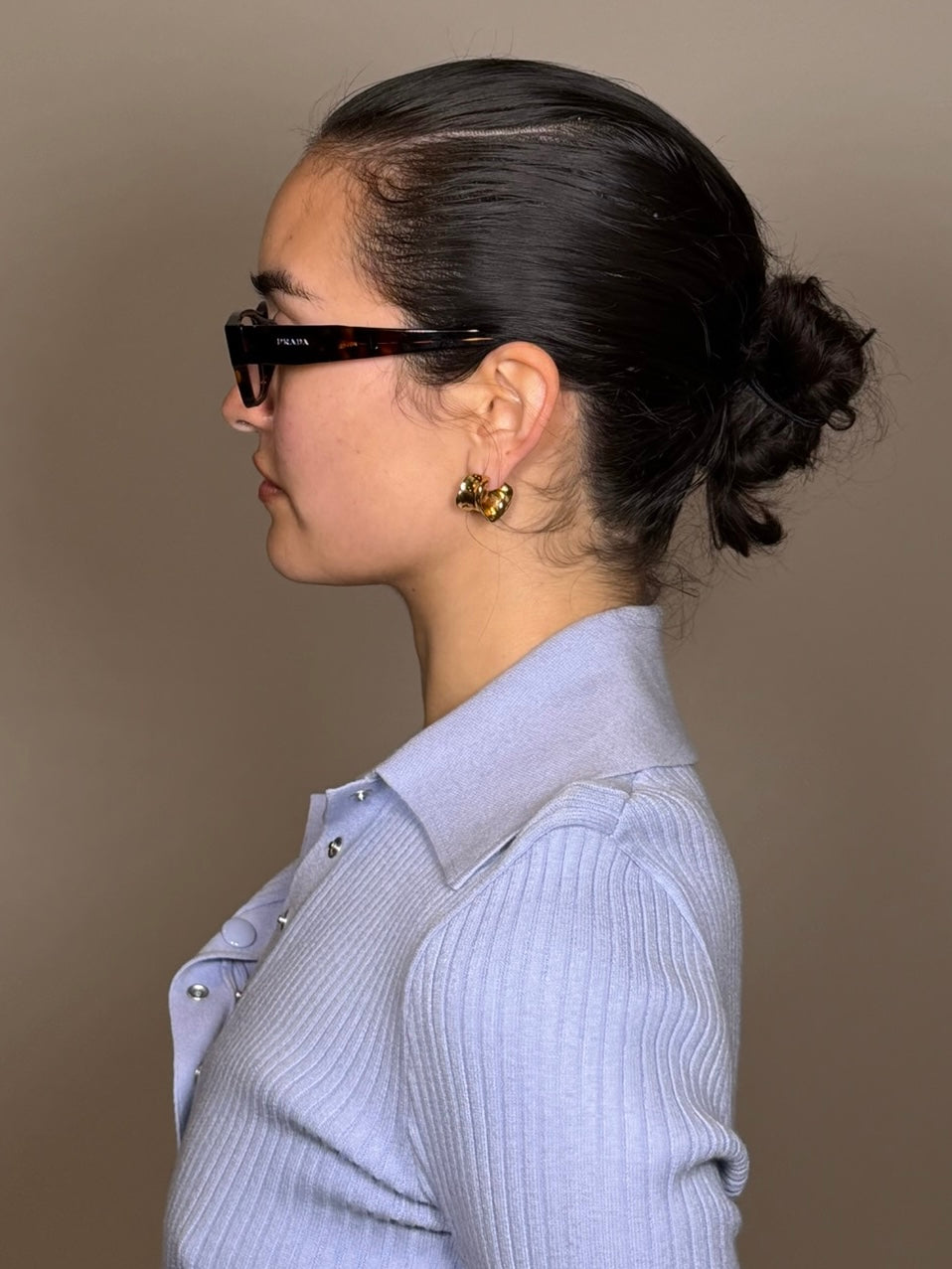 Prada PR B09 Marble Brown Eyeglasses