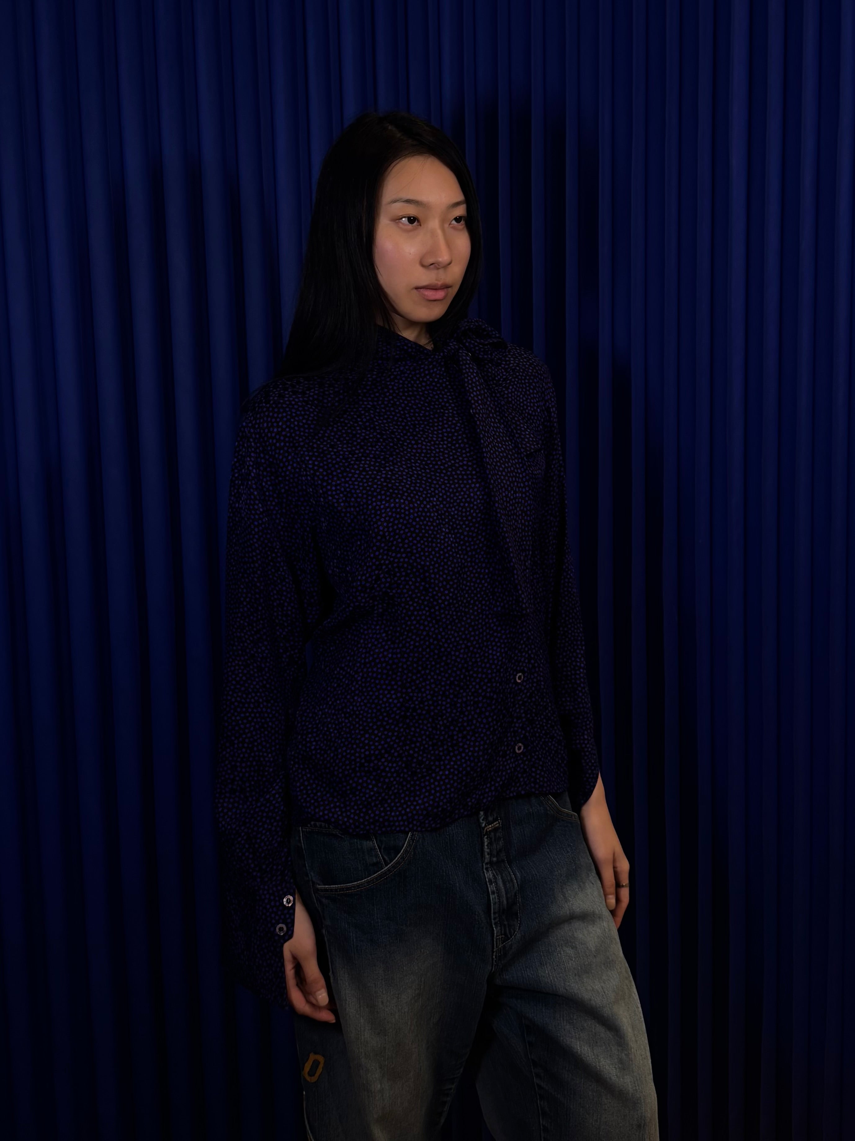 Celine Paris Silk Button Up