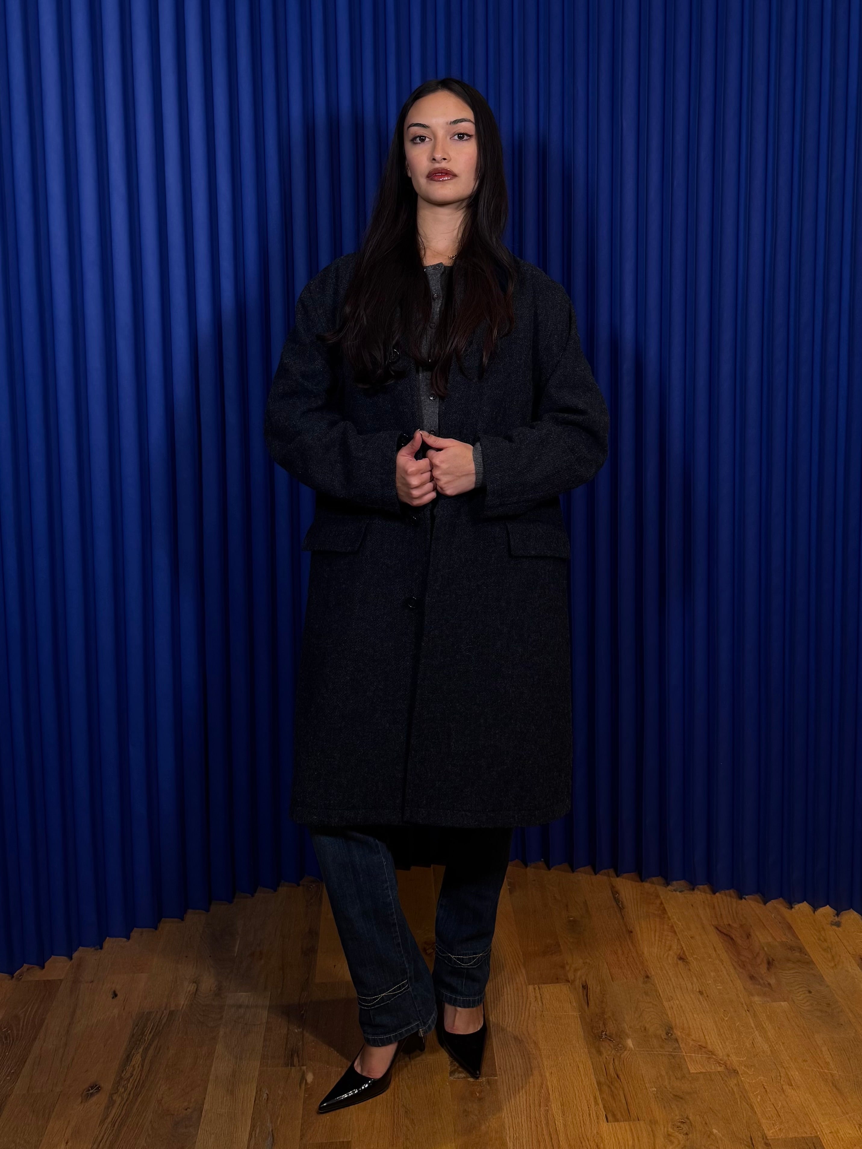 Authentic Wears Wool Coat ‘Navy’