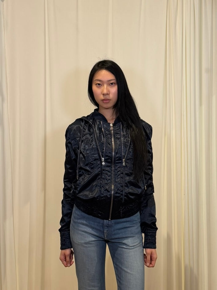 Dolce & Gabbana Nylon Hooded Bomber