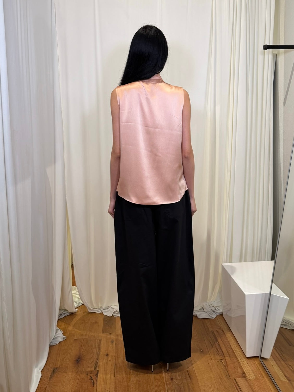 Free Market Box Pleated Wide Pants