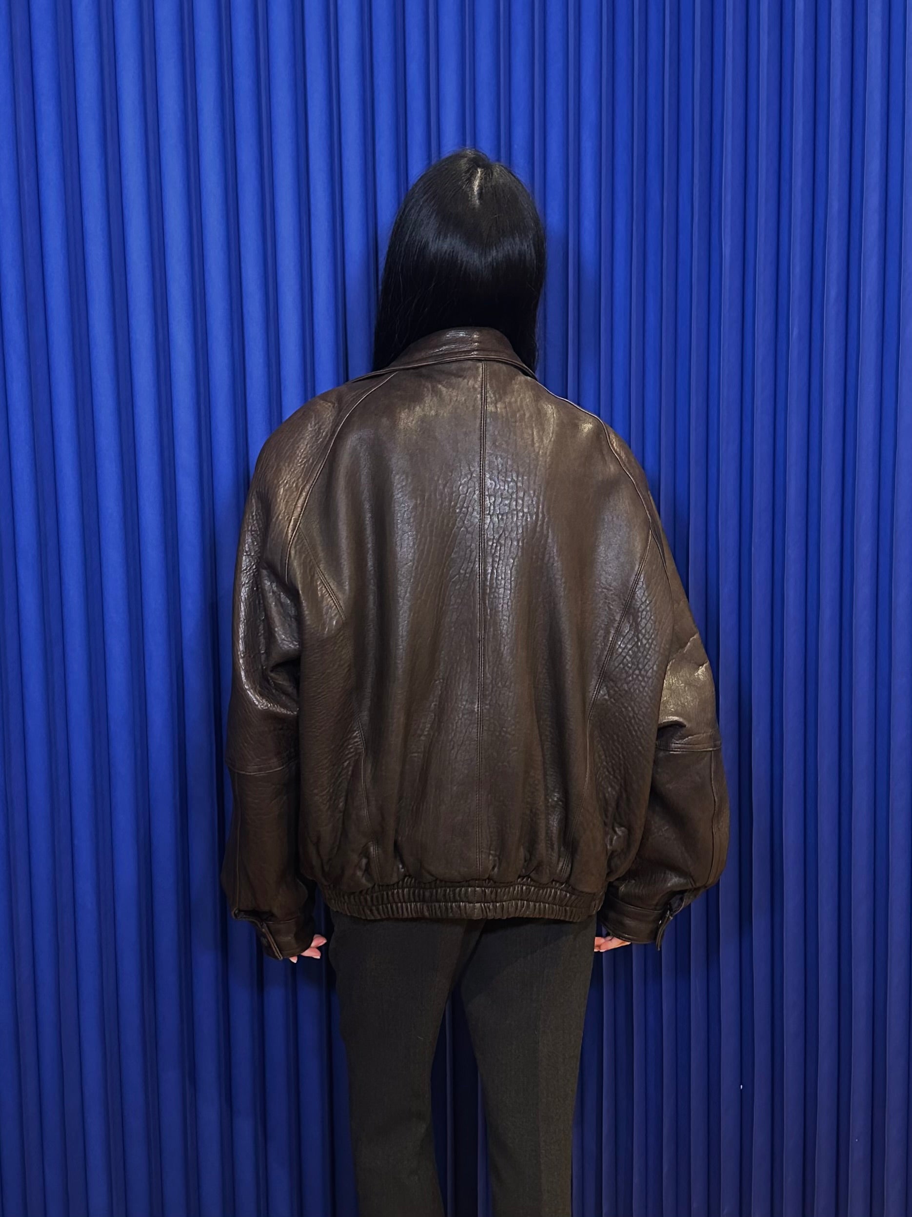 Euro Mond Brown Leather Bomber