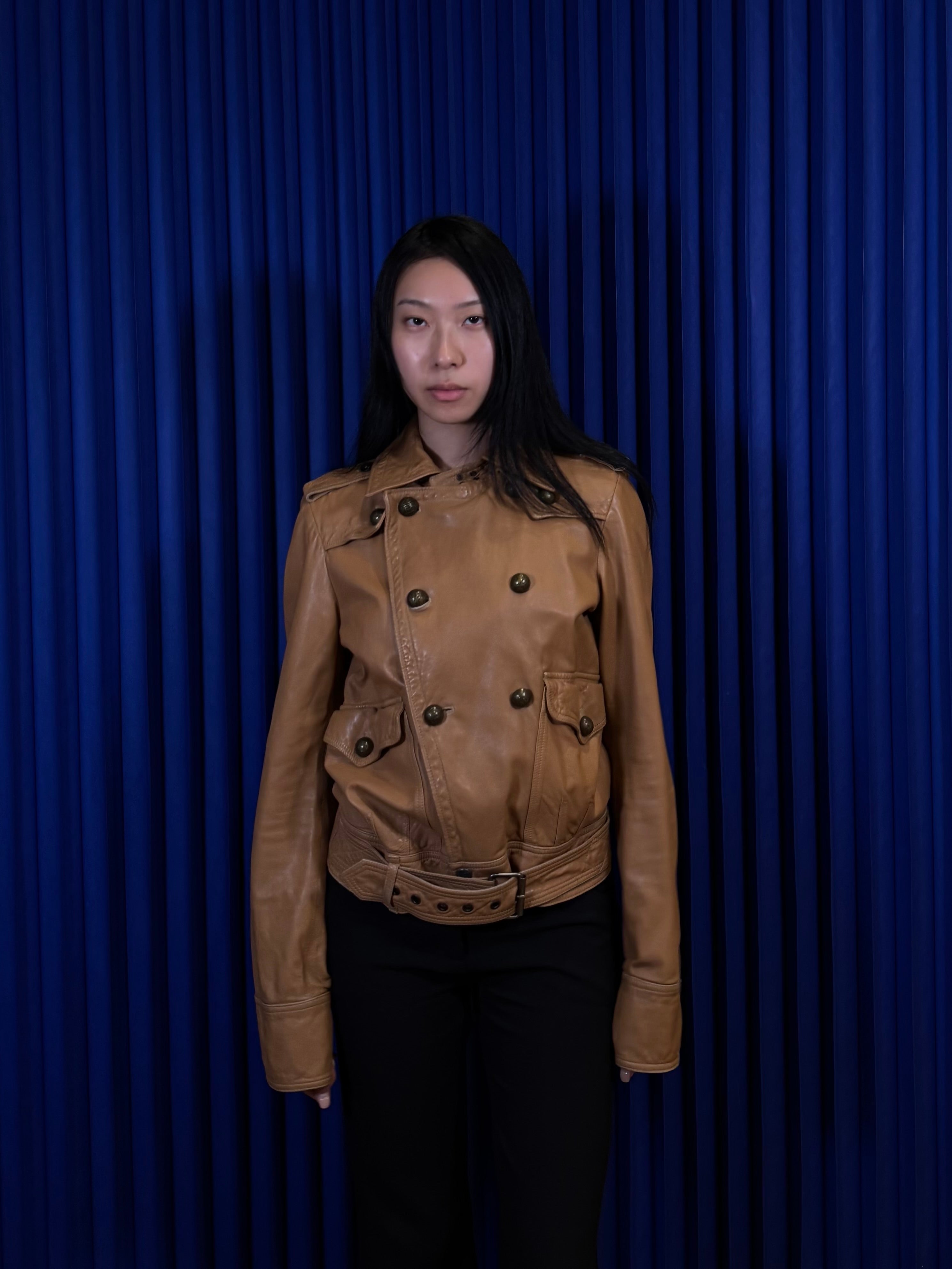 Diesel Double Breasted Leather Jacket