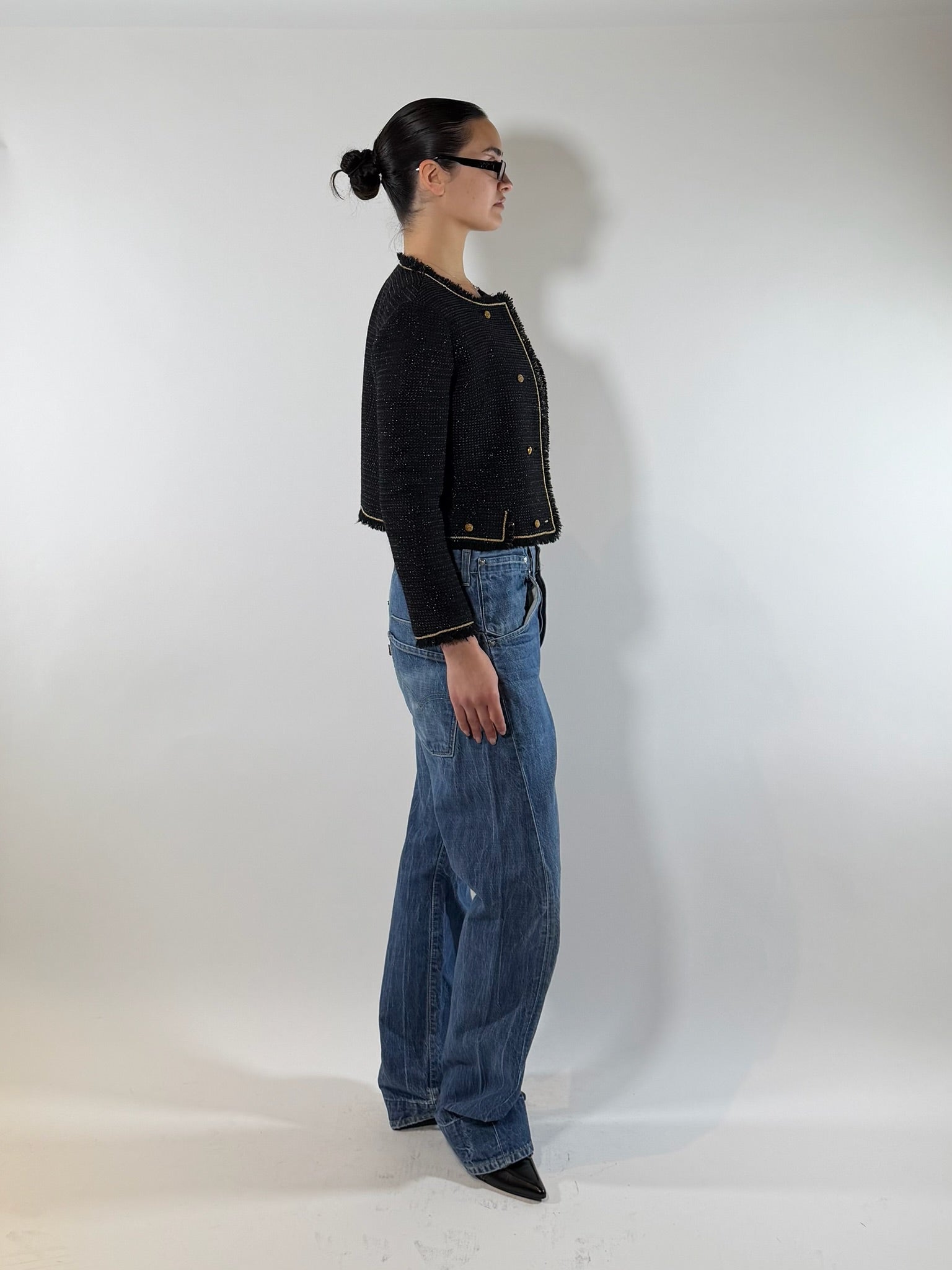 90S Levis Engineered Denim Jeans Washed Blue