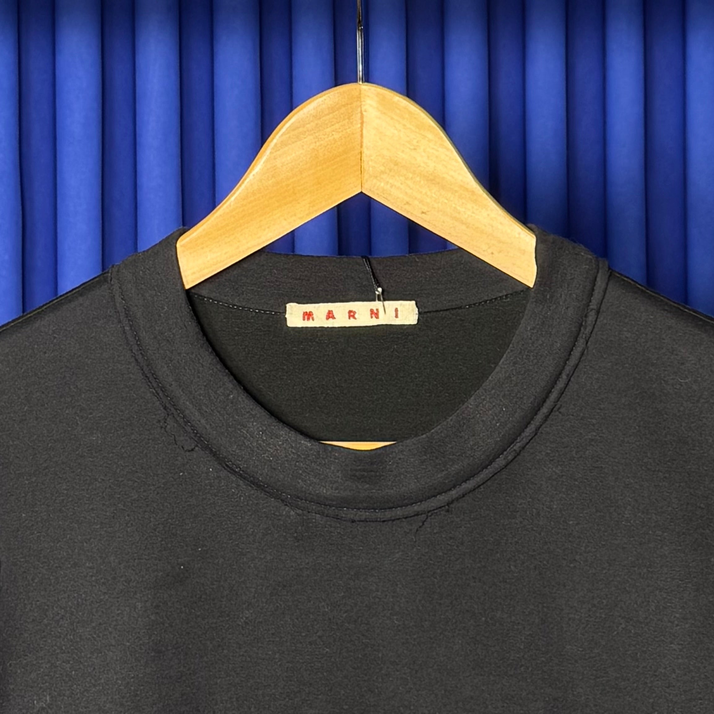 MARNI COTTON BLEND PLEATED TOP