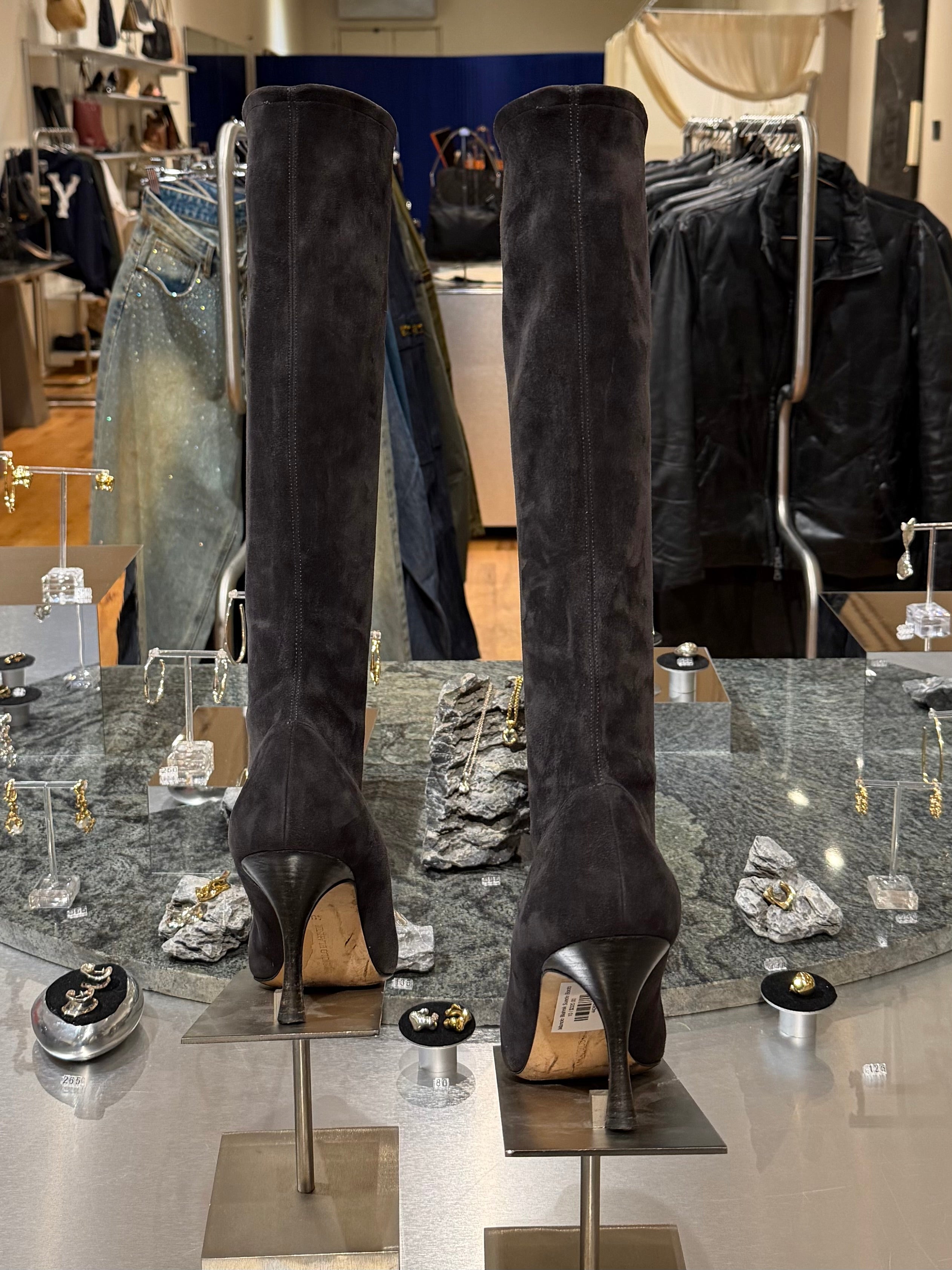 Manolo Blahnik Suede Boots