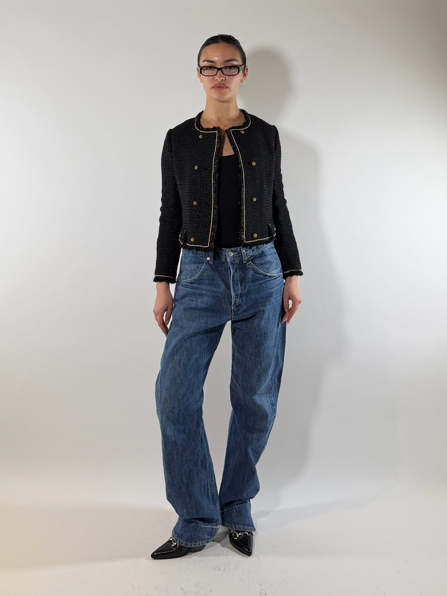 90S Levis Engineered Denim Jeans Washed Blue