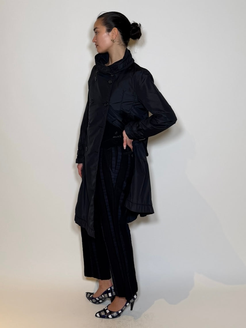 1993 Issey Miyake Double Breasted Nylon Coat