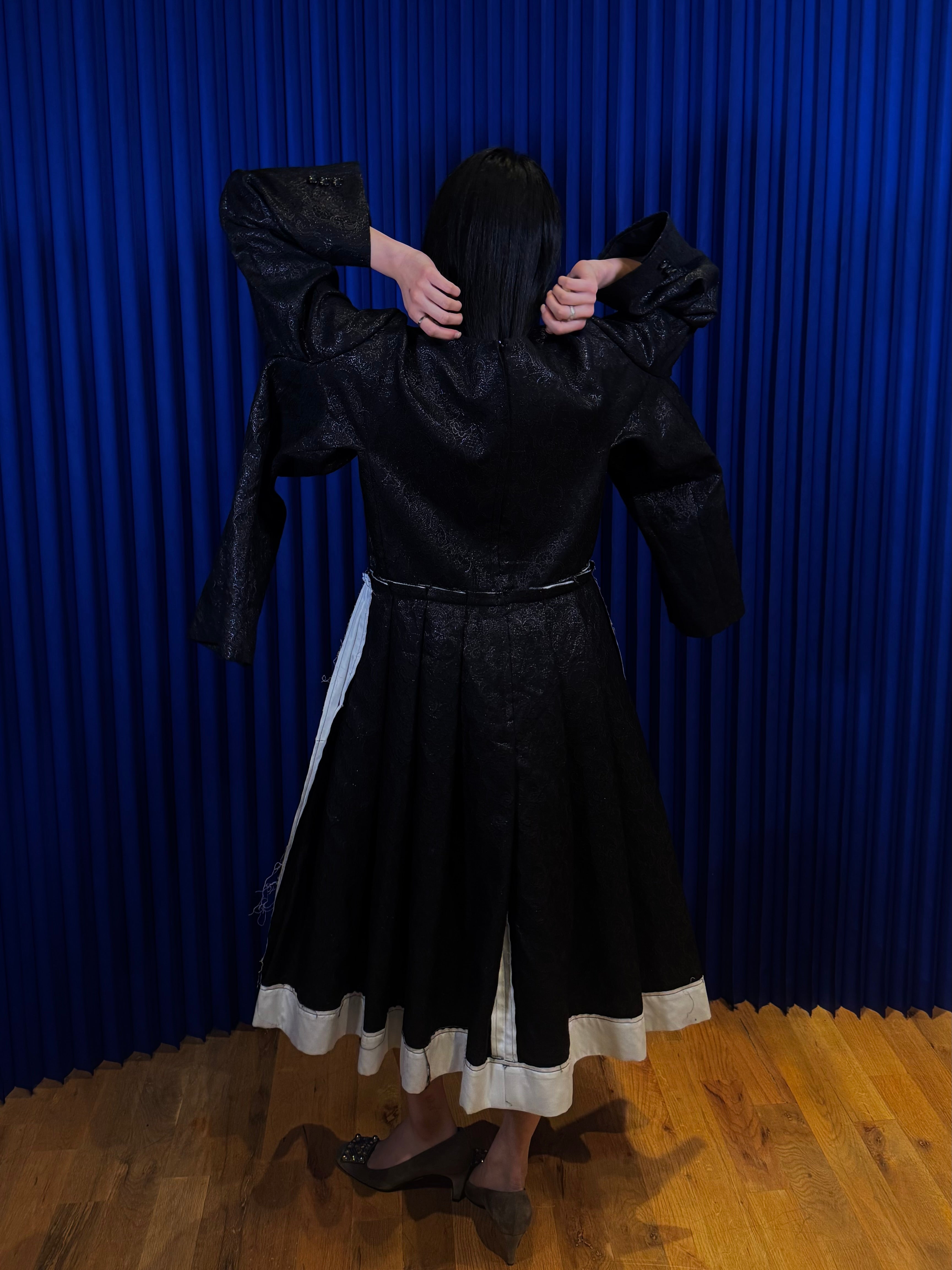 FW19 COMME DES GARÇON DOUBLE LAYERED MAXI DRESS