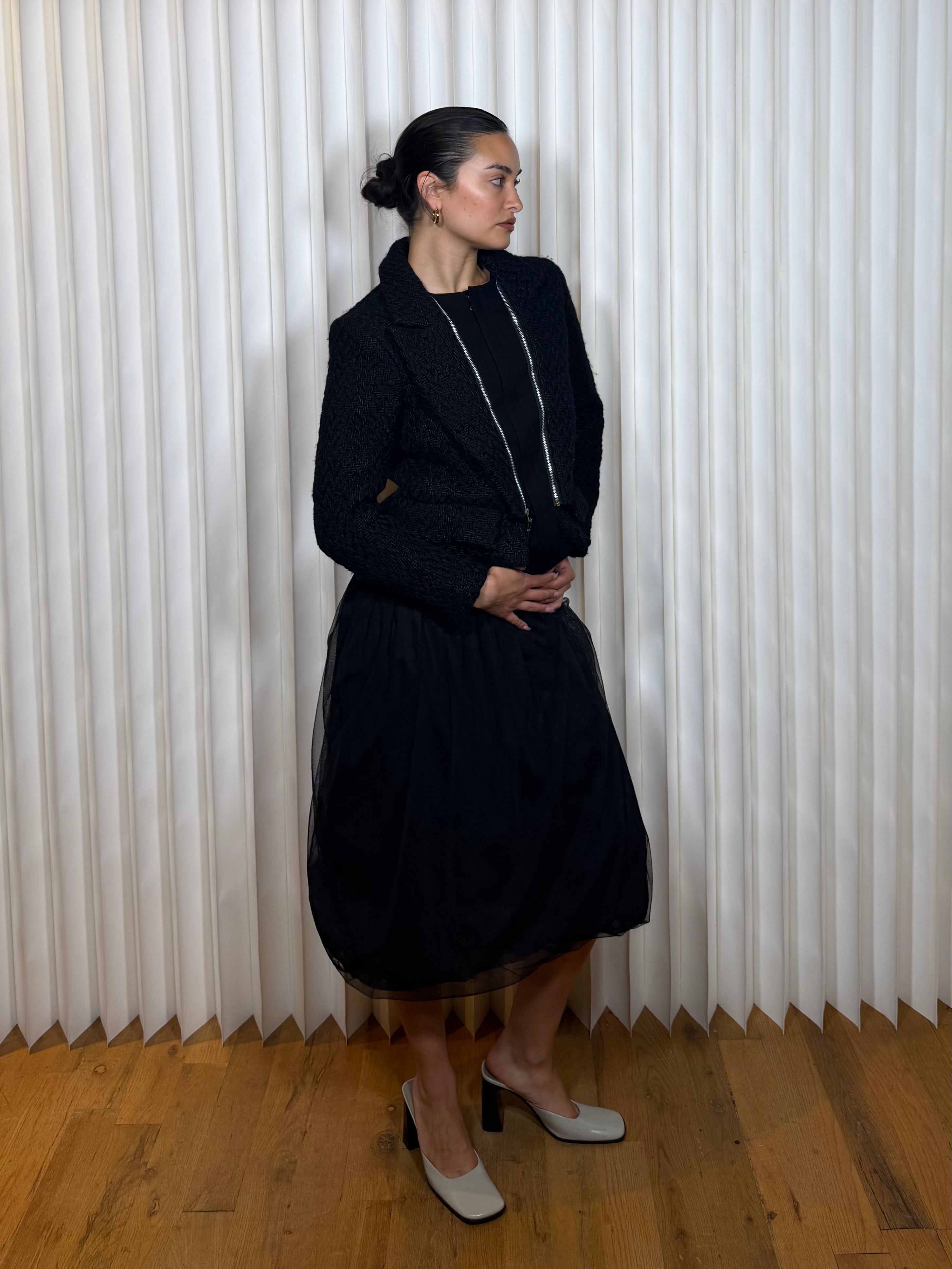 Lilith Black Bubble Skirt