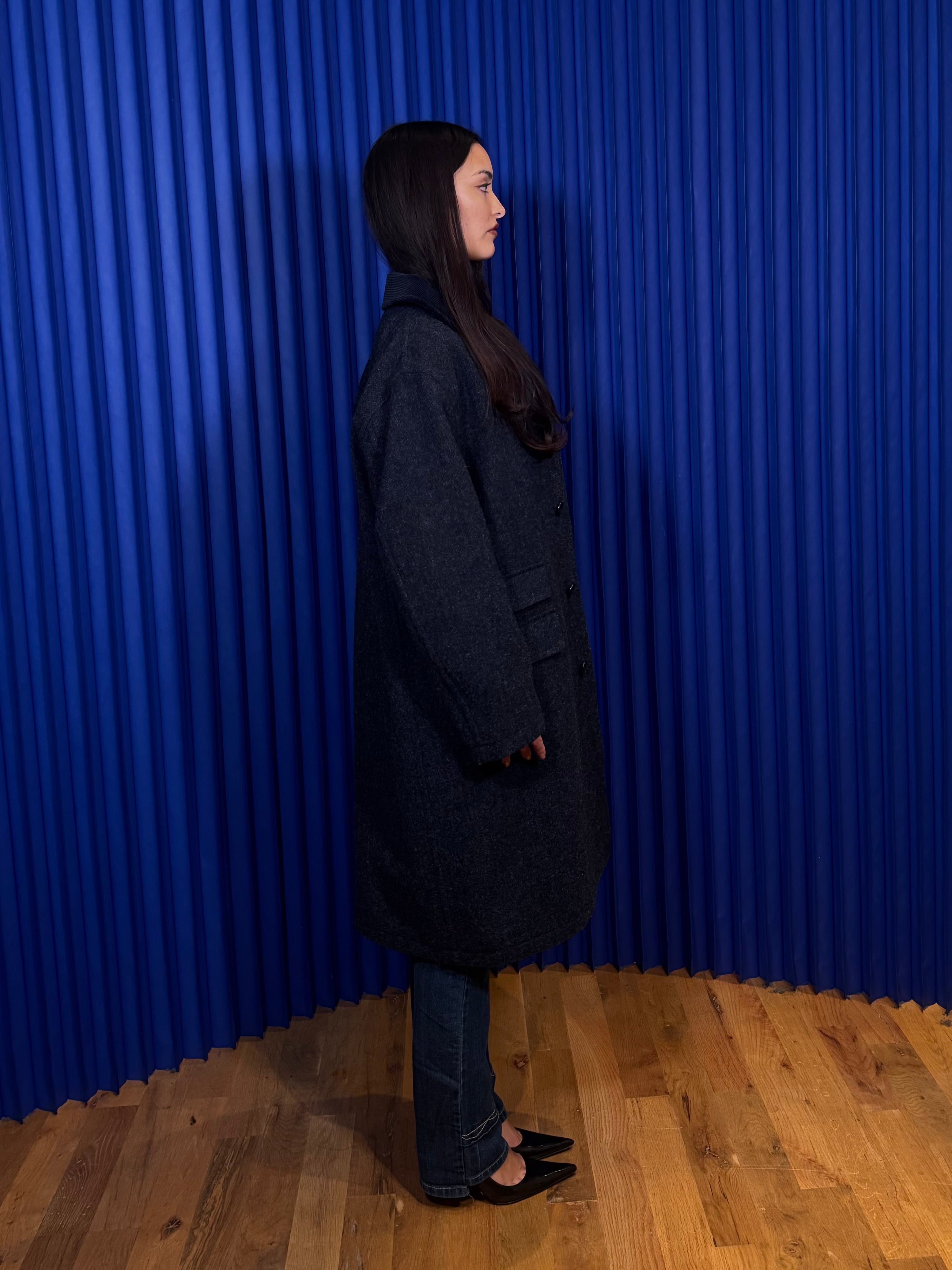 Authentic Wears Wool Coat ‘Navy’