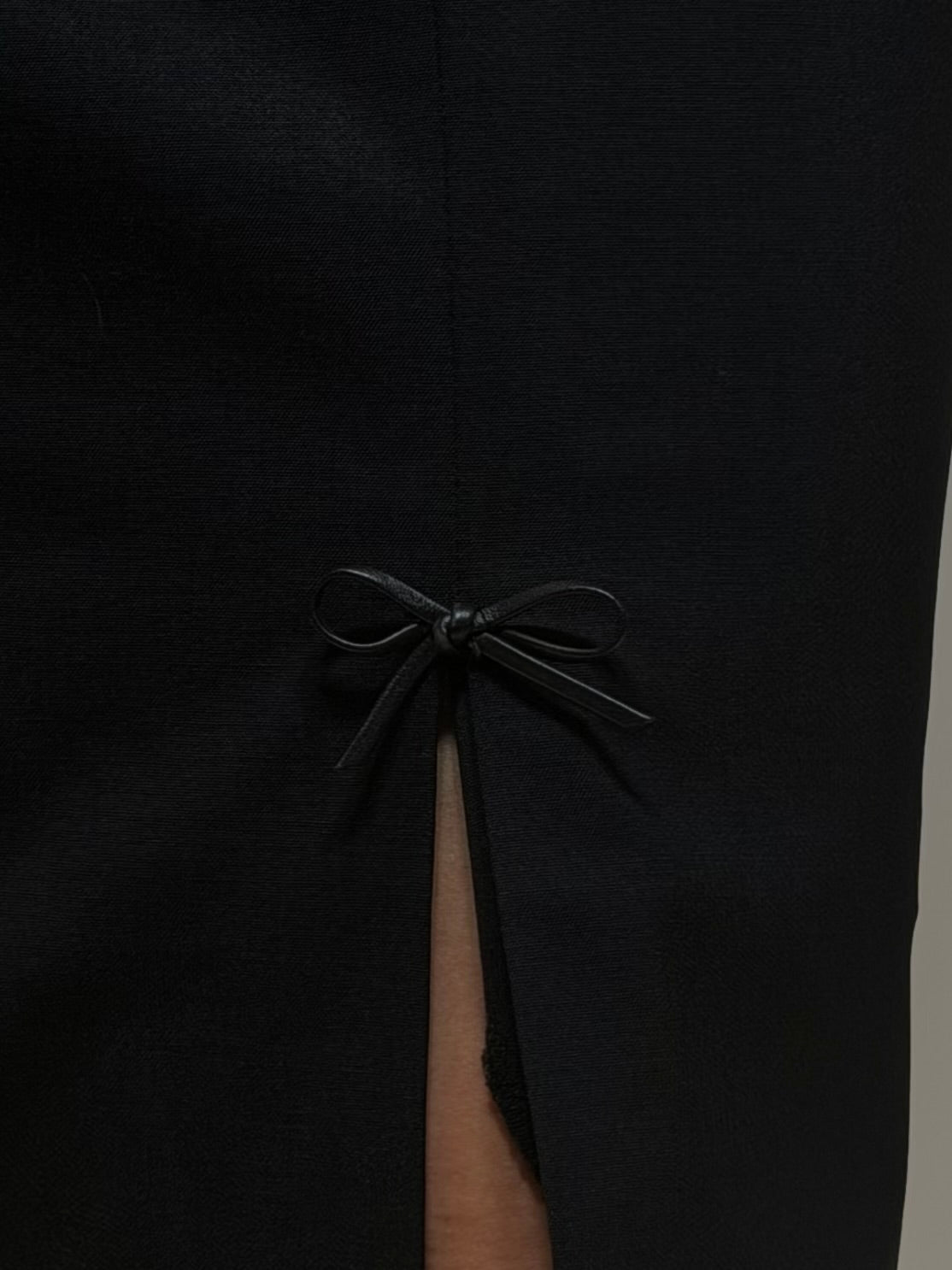 2000S Gucci Tom Ford Era Wool Midi Skirt