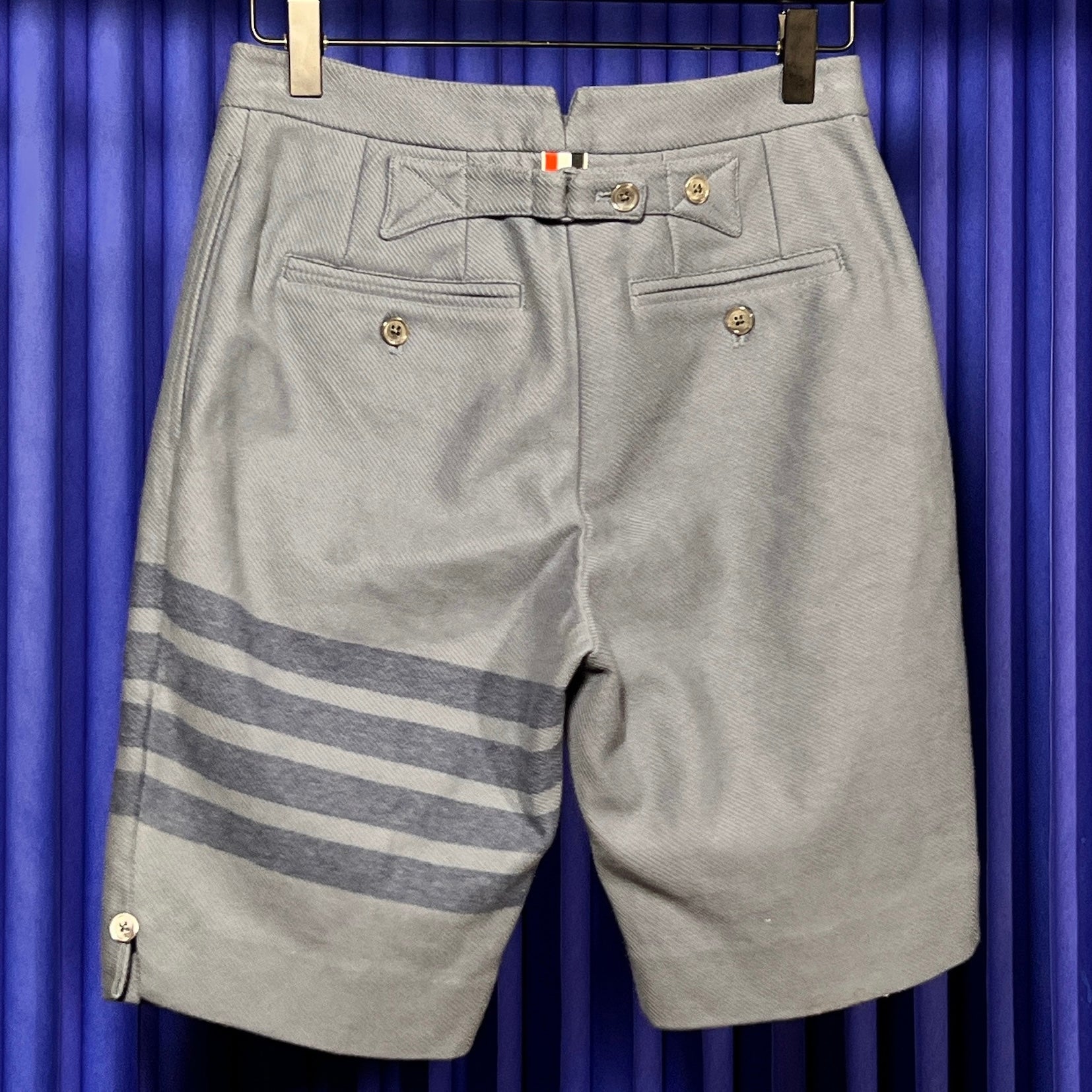 NWT THOM BROWNE 4-BAR WOOL SHORTS