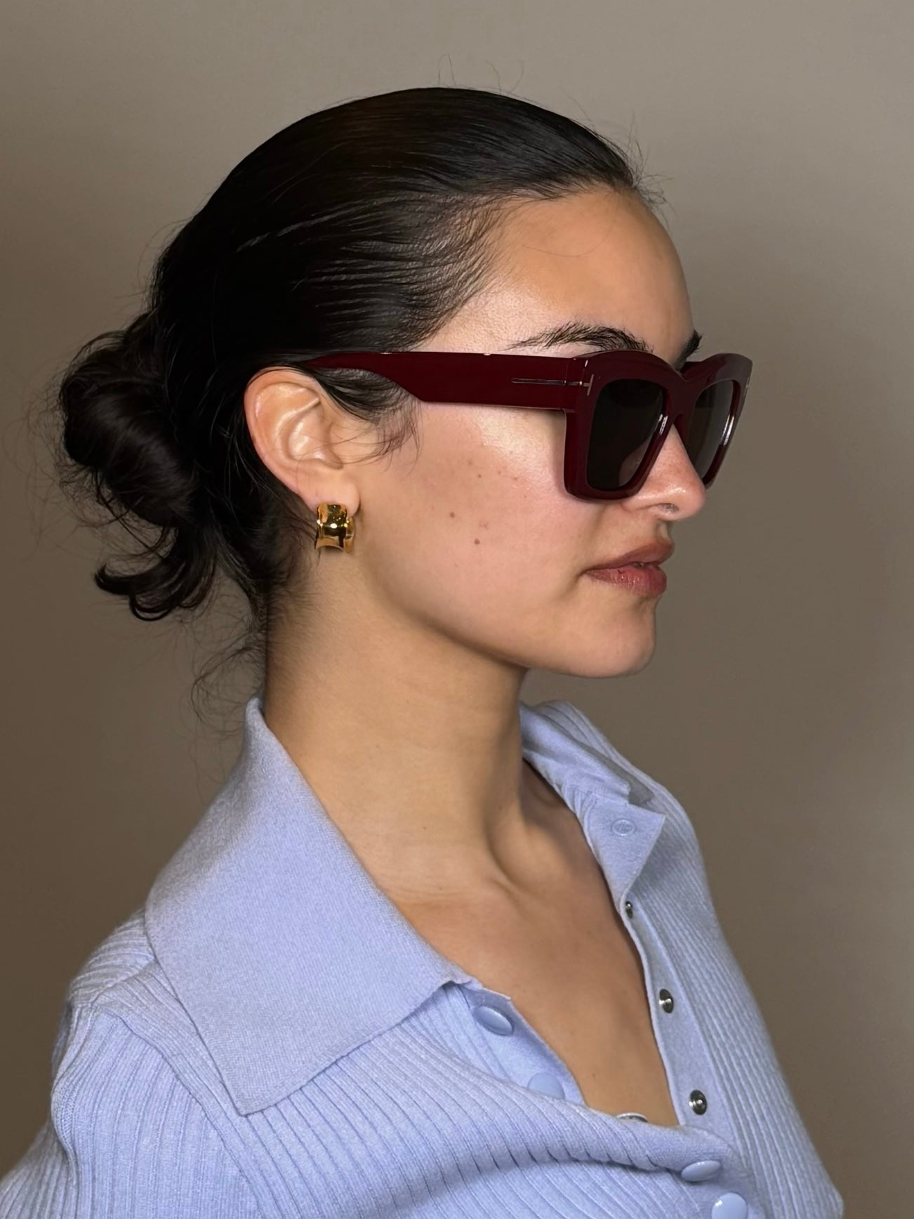 Tom Ford TF1191 69E Luna Bordeaux Sunglasses
