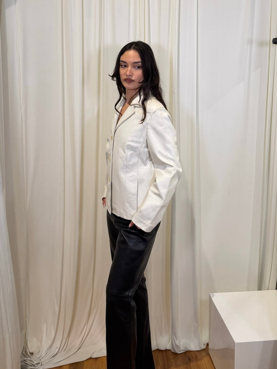 Wilson’s White Leather Jacket