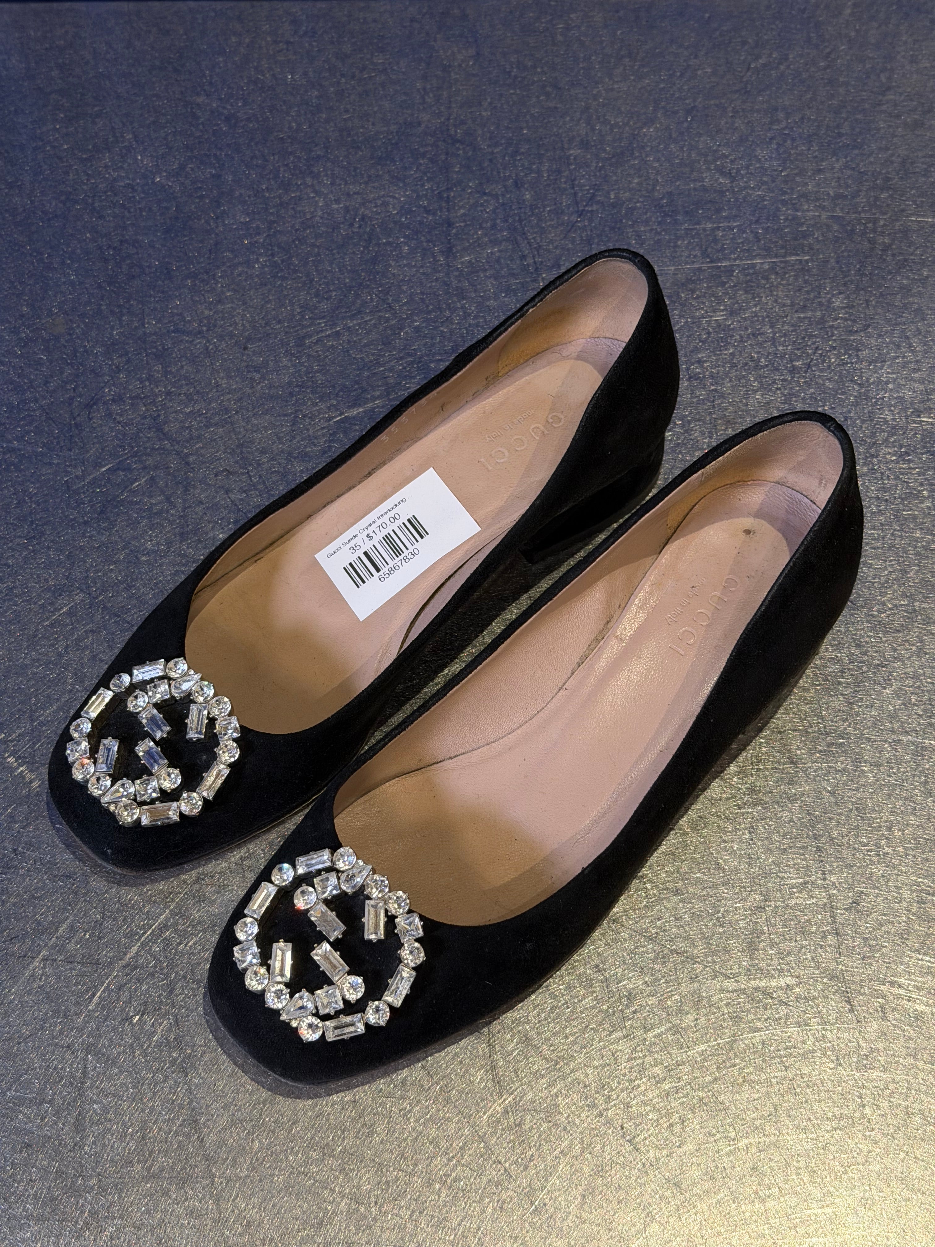 Gucci Suede Crystal Interlocking G
Ballet