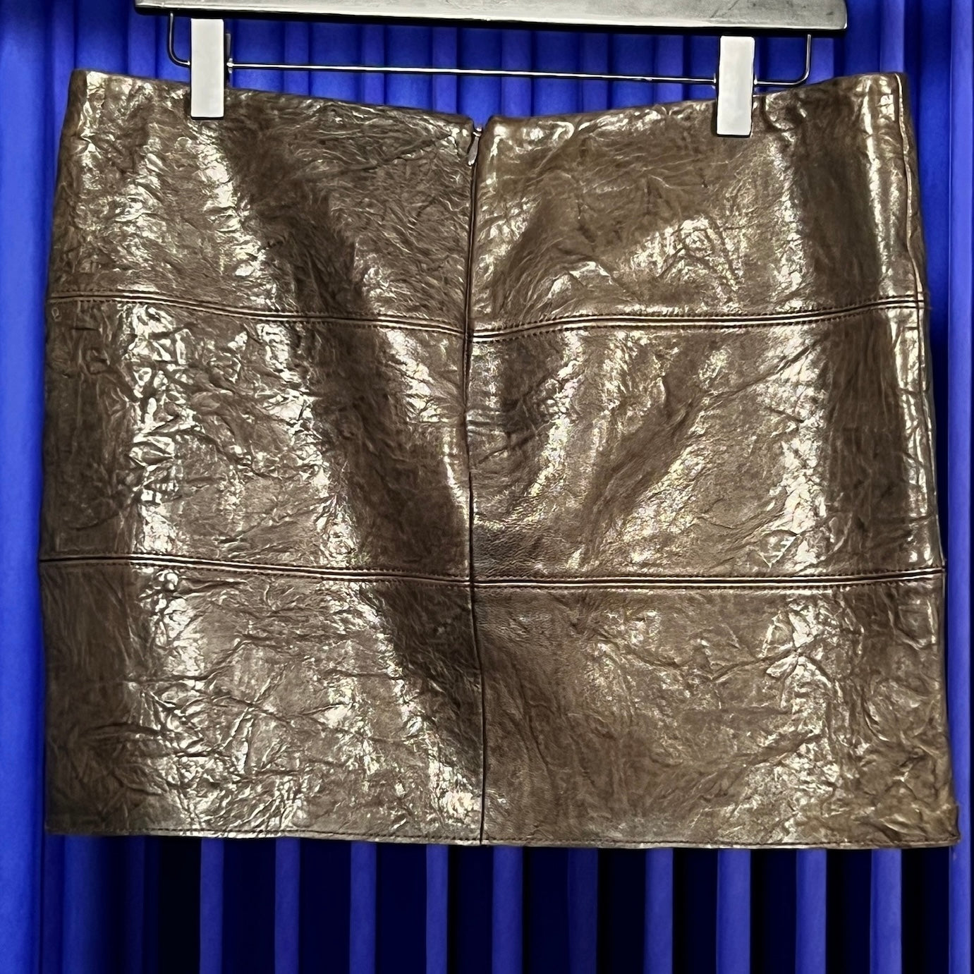 BAILEY 44 BROWN LEATHER MINI SKIRT