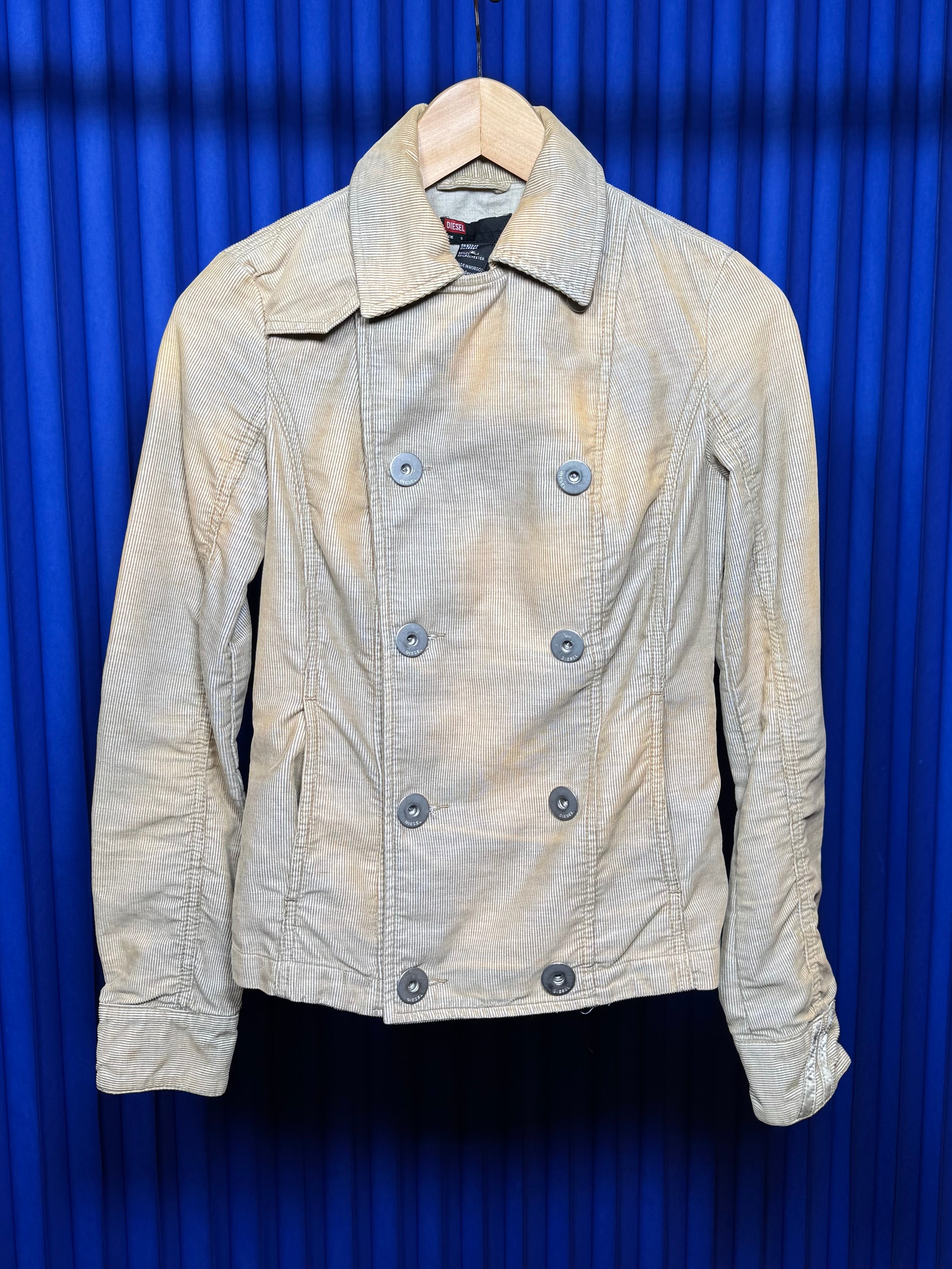 DIESEL CORDUROY DOUBLE-BREASTED JACKET