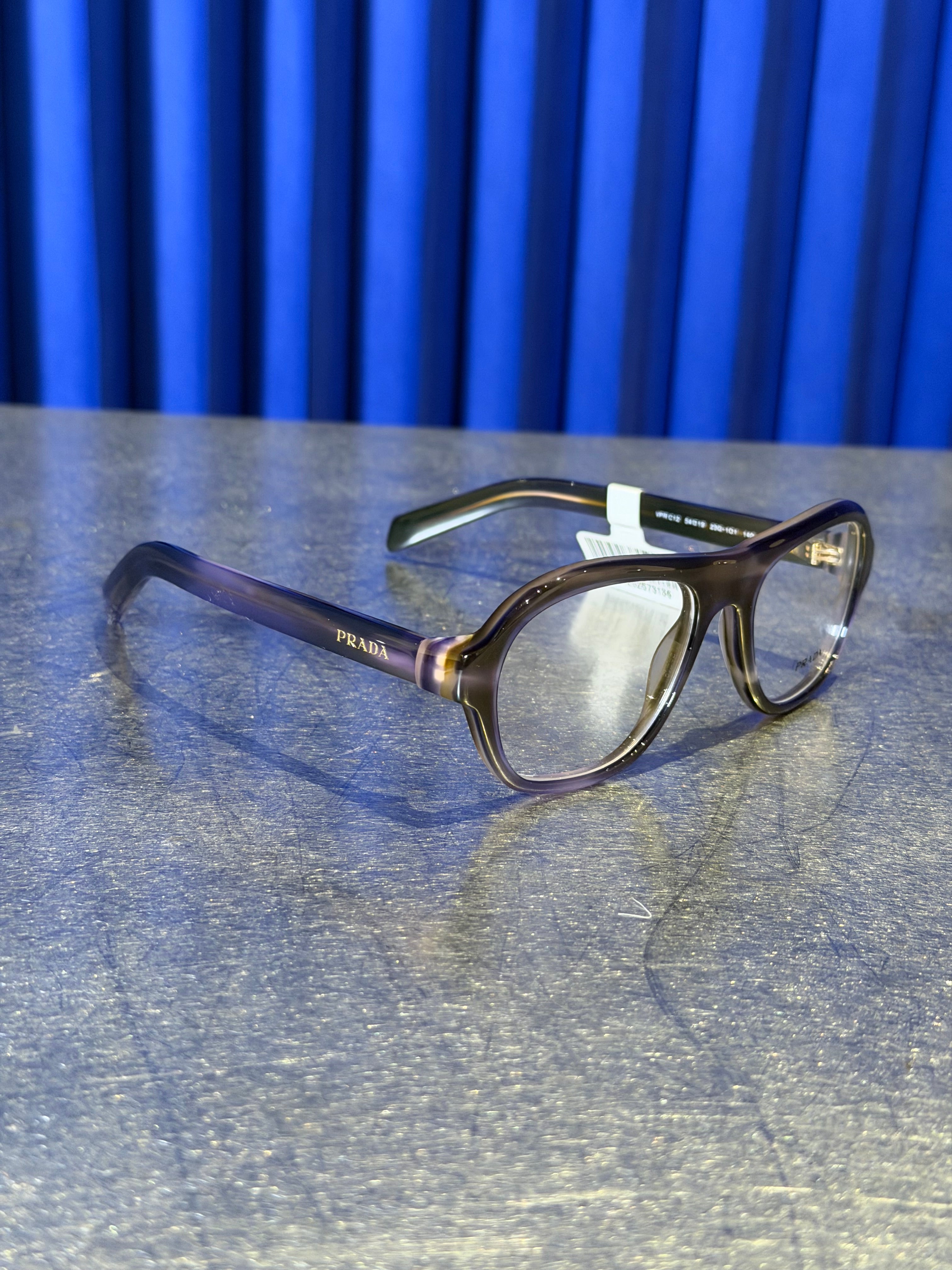 PRADA PR C12V MARBLE GREY EYEGLASSES (No Case)