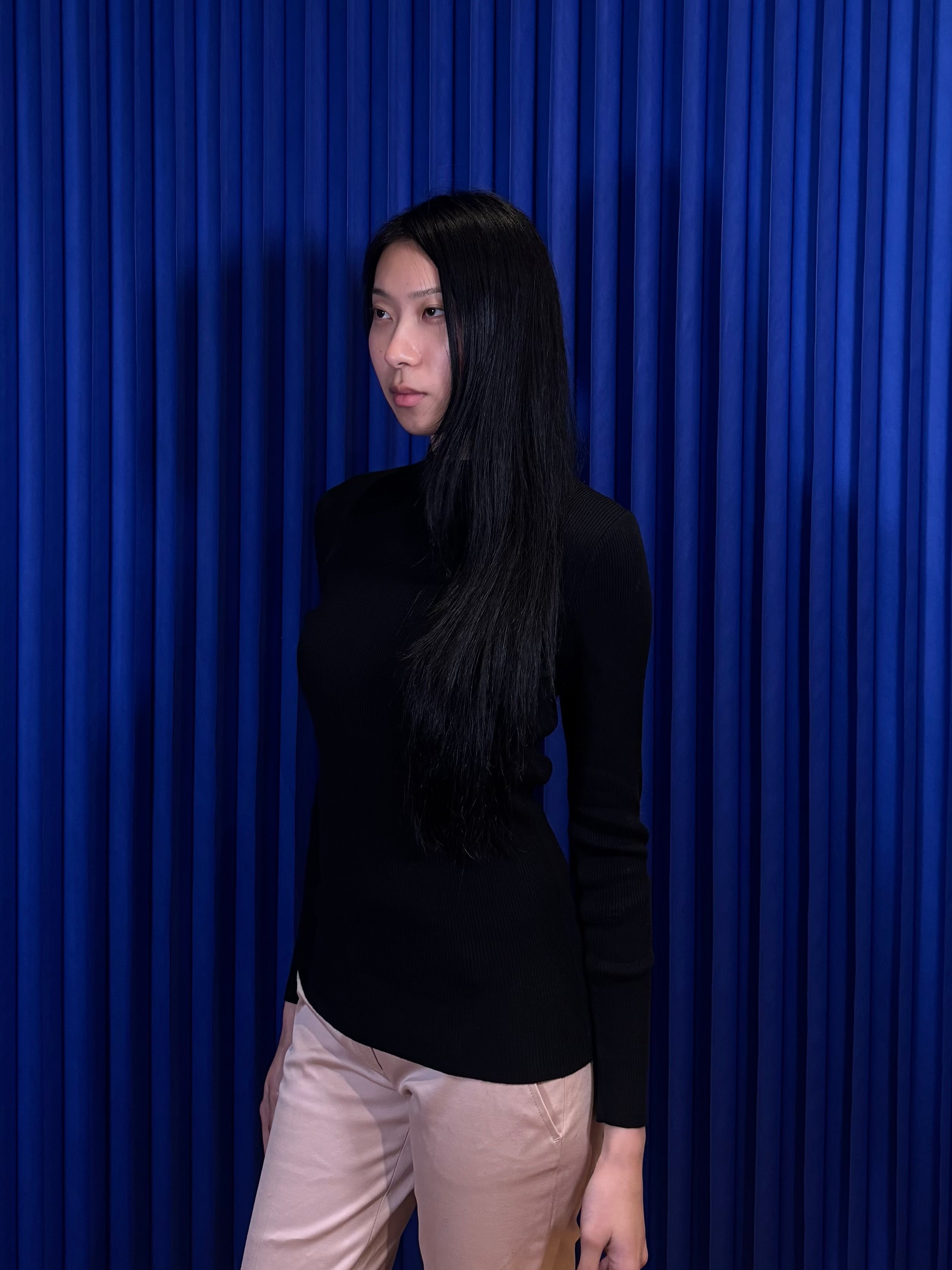 Chanel Boutique Mock-neck Knitted Sweater