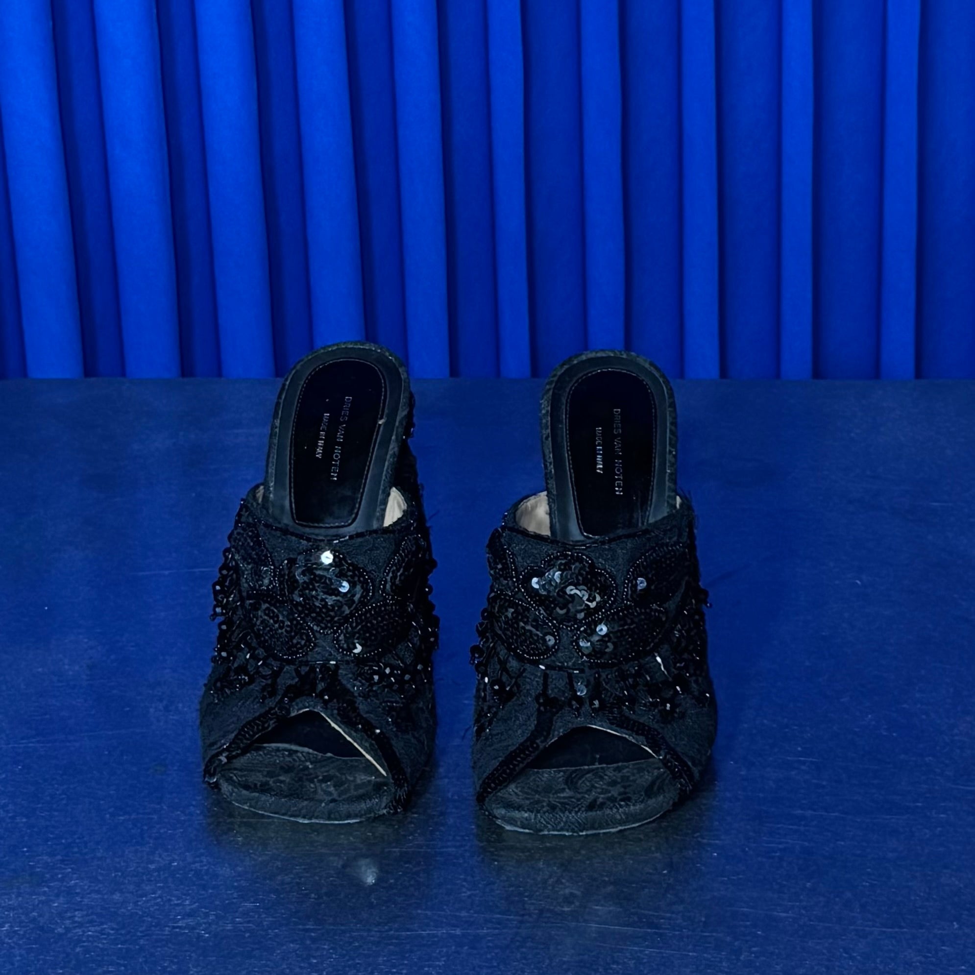 DRIES VAN NOTEN BEADED HEELS