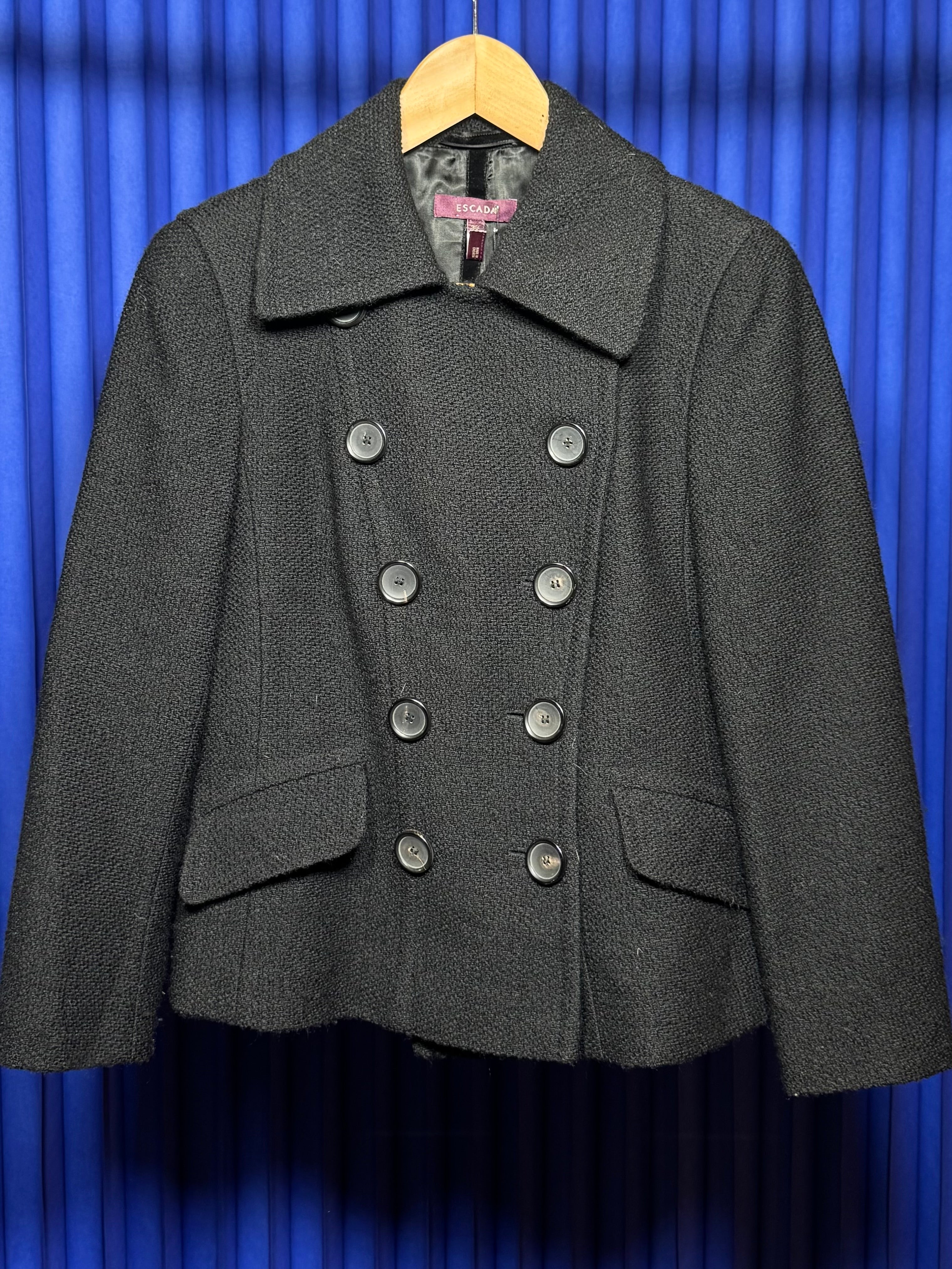 ESCADA DOUBLE-BREASTED WOOL JACKET