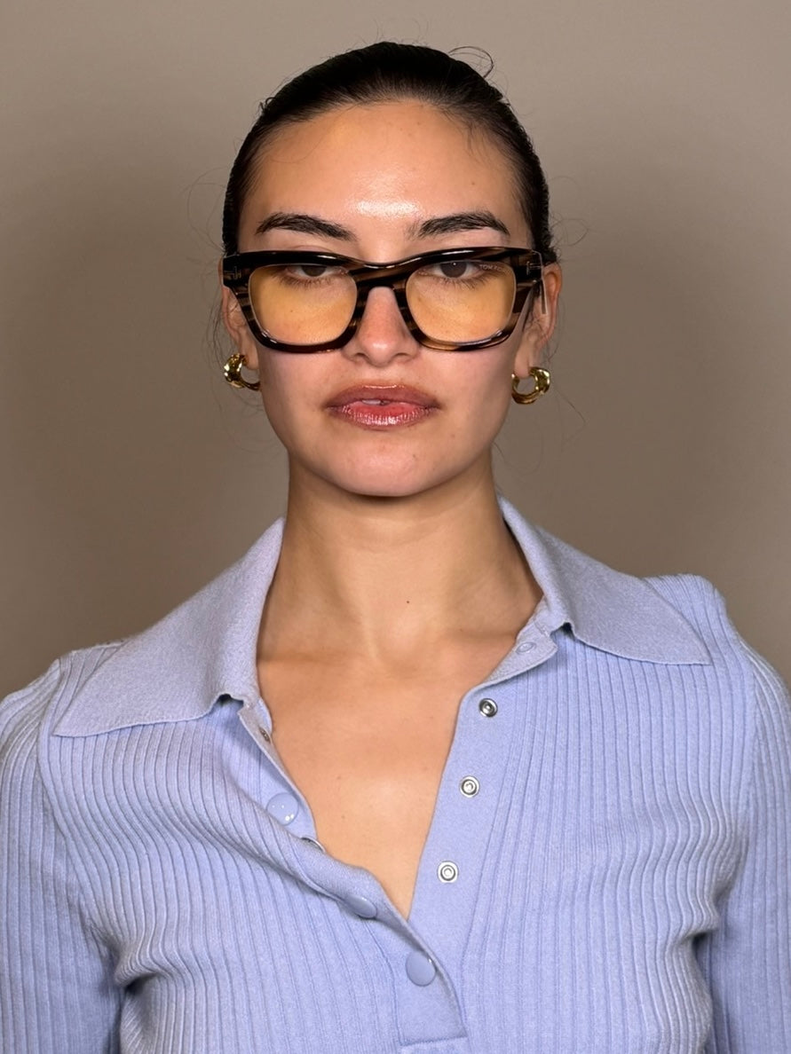 Tom Ford TF6036-B Coloureux Marble Grey Eyeglasses