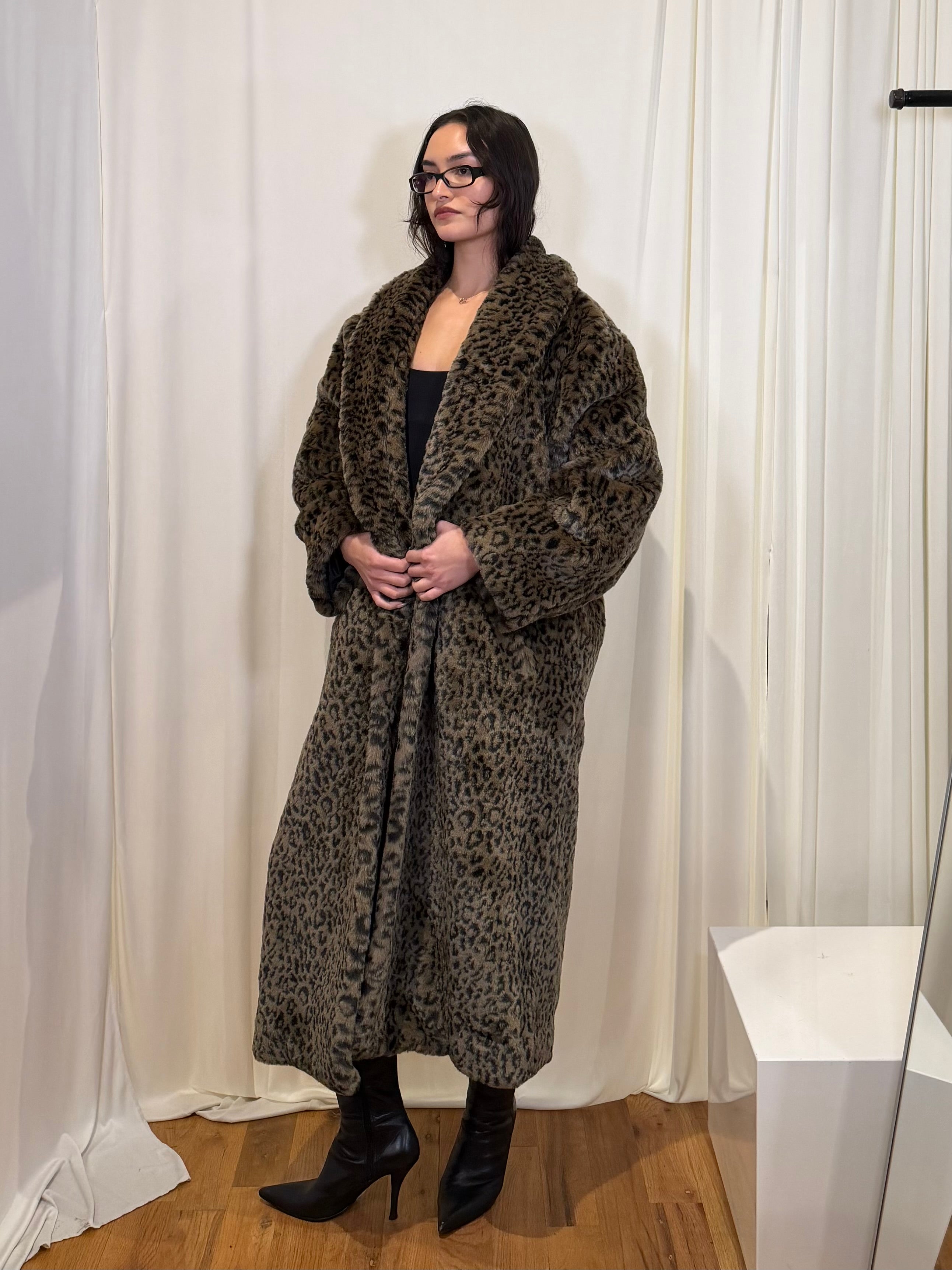 "New Cheer" Faux Fur Coat