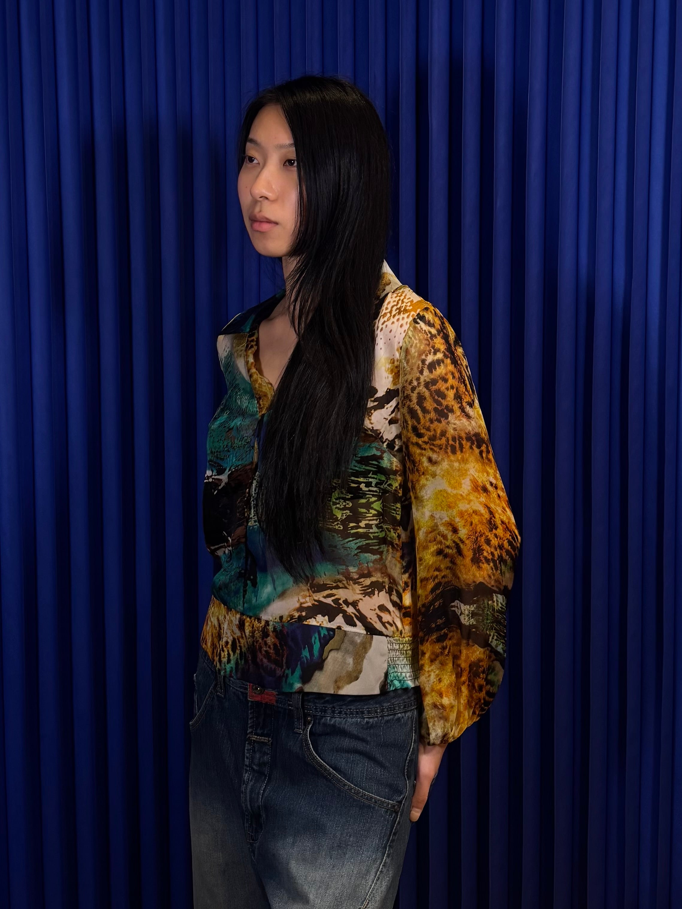 Alberto Makali Sheer Blouse