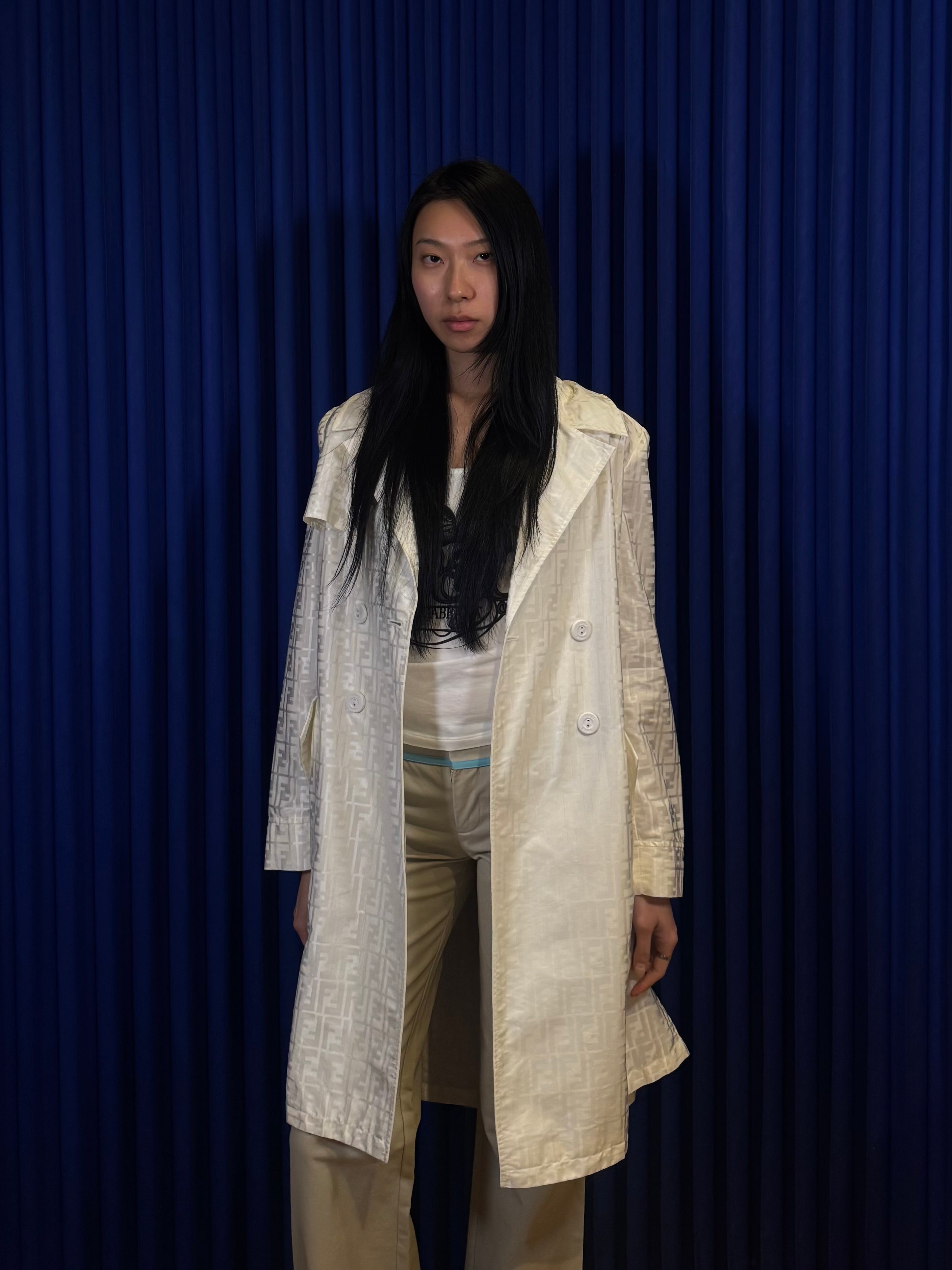 Vintage Fendi Zucca Print Trench