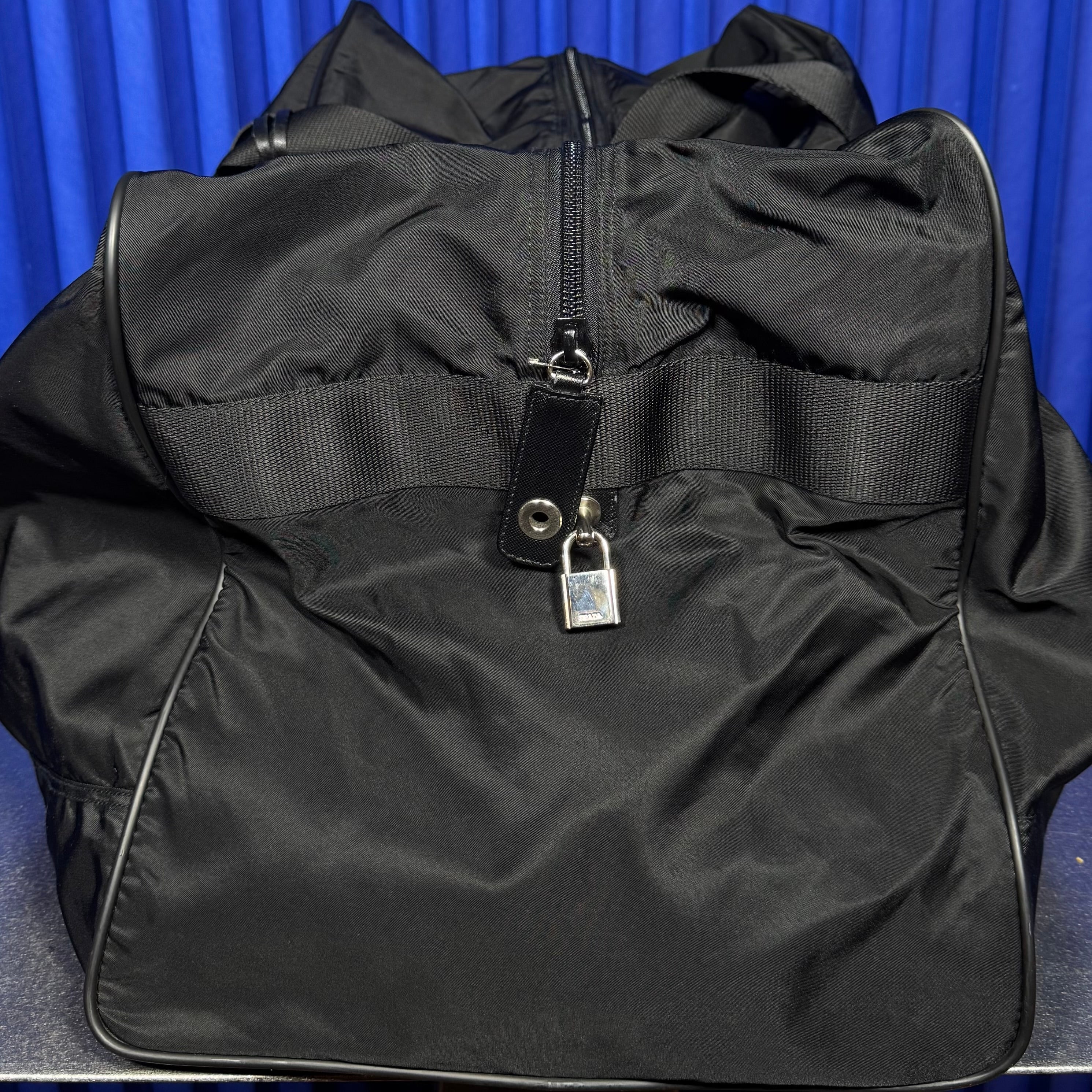 Prada Tessuto Nylon Weekender Travel Bag