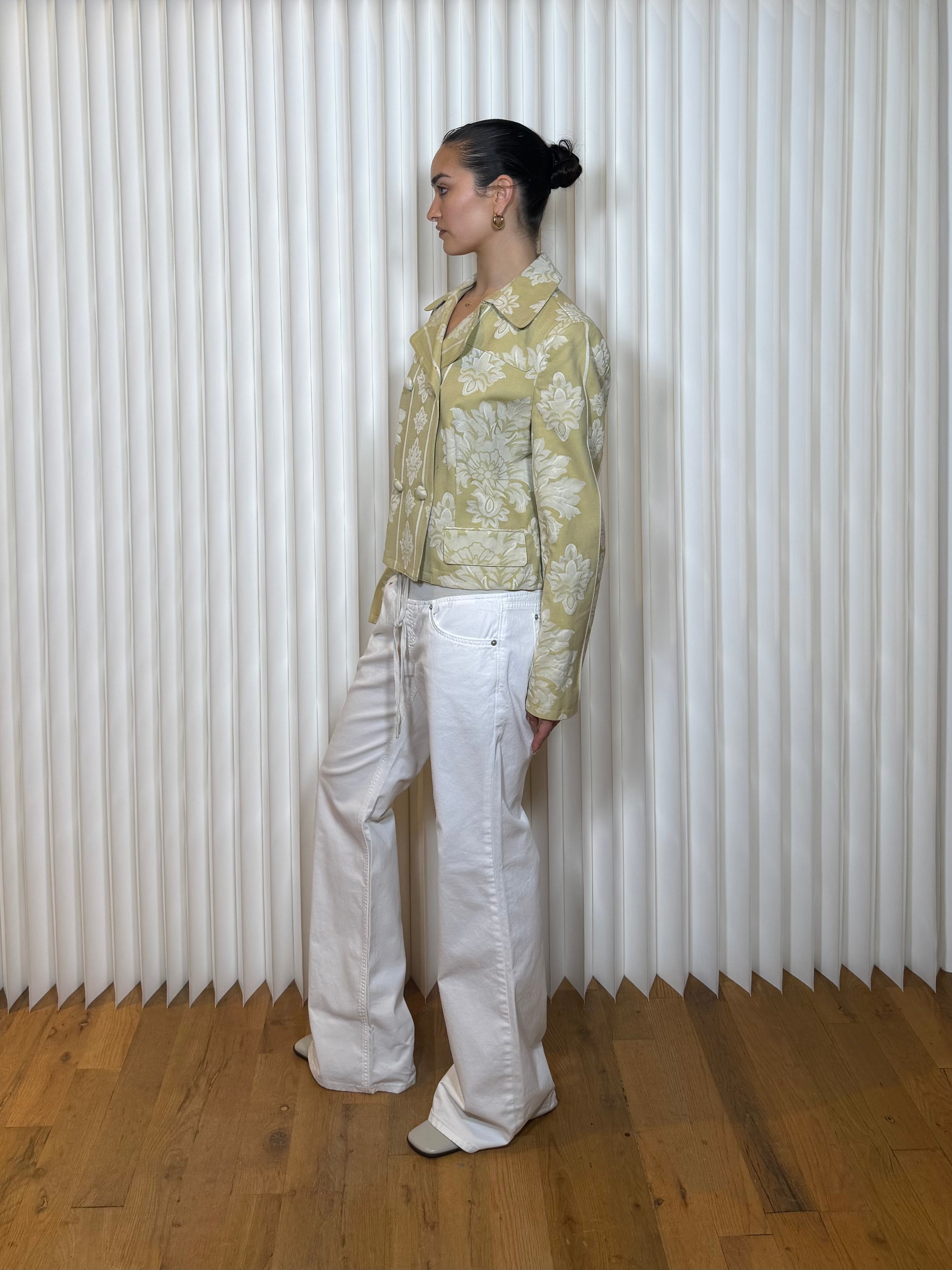 Apostrophe Cream Floral Blazer
