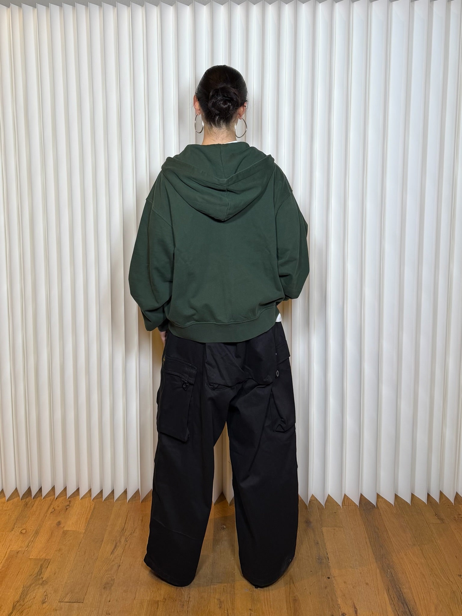 Casa De Lipa Dark Green NY Zip Up Hoodie
