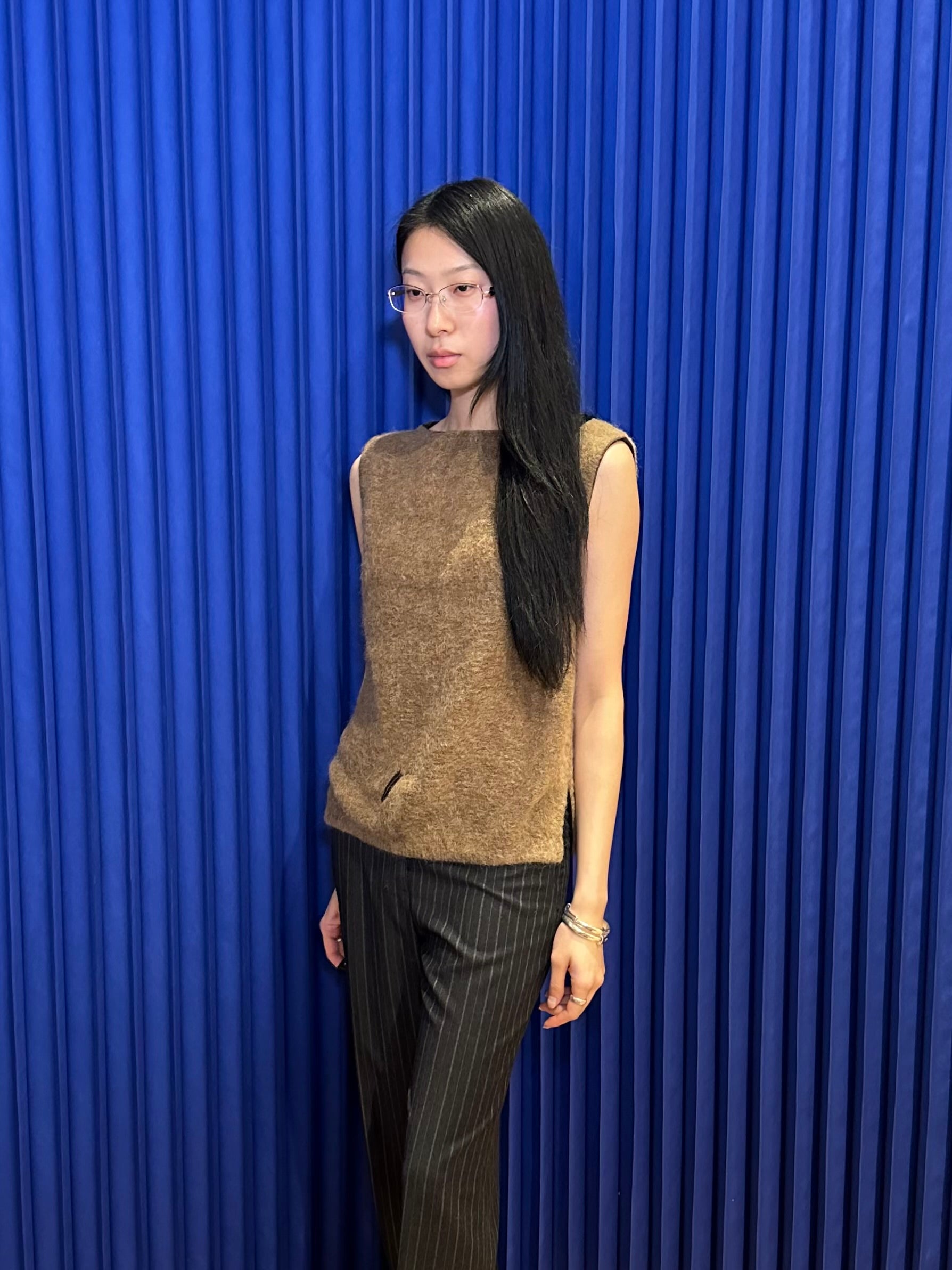Fendi Mohair Sleeveless Sweater Vest