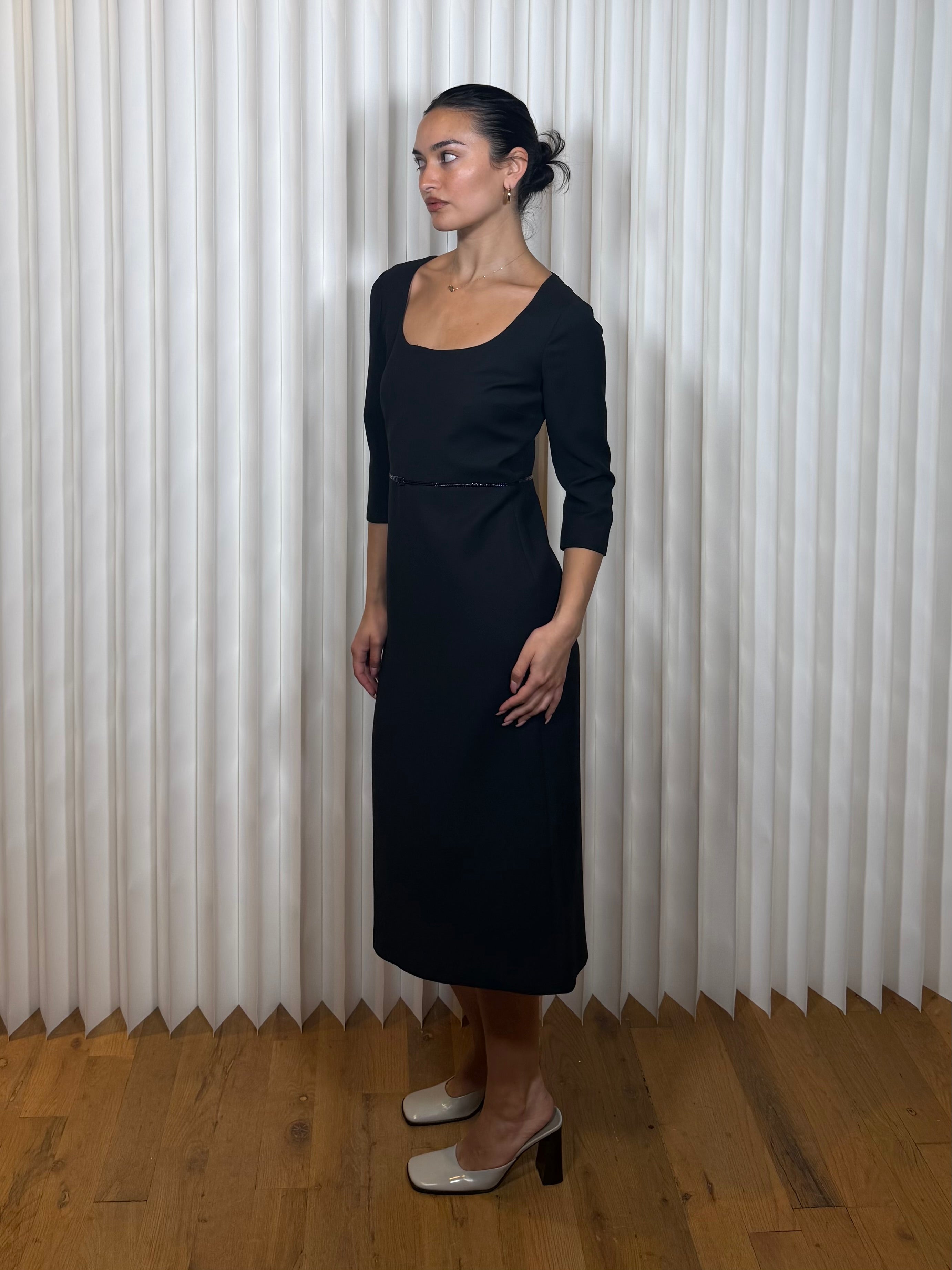 Gucci Black Midi Dress