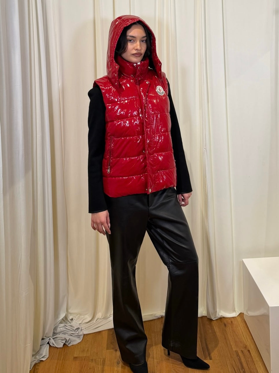 Moncler Red Puffer Vest