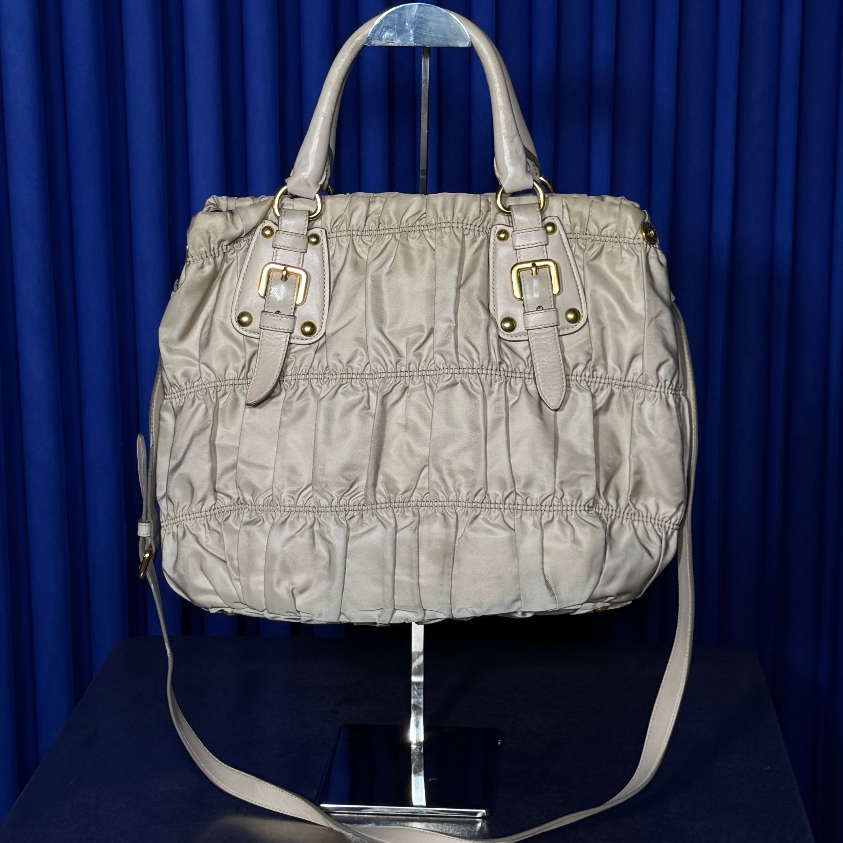 PRADA 2000S TESSUTO GAUFRE HANDBAG