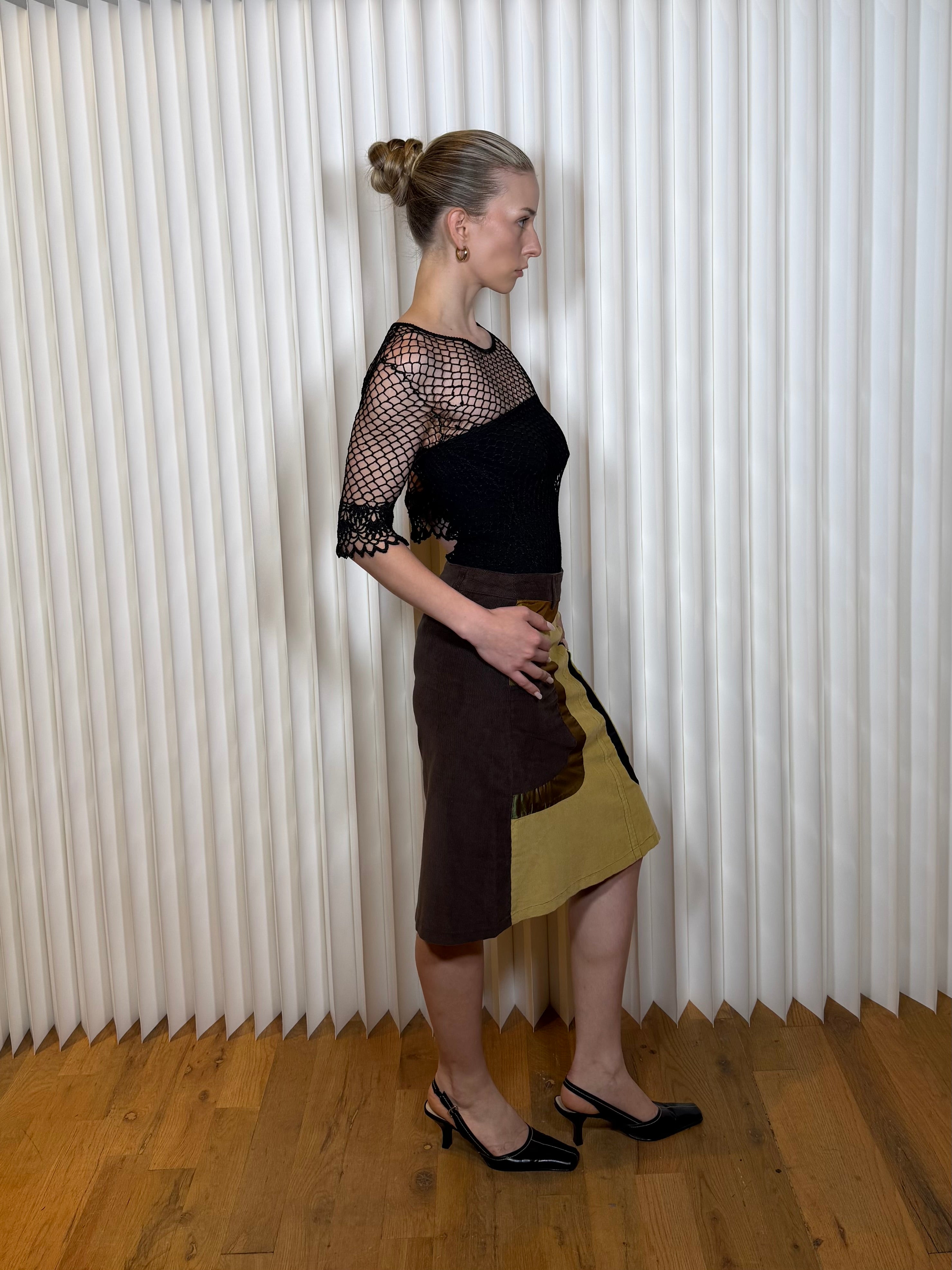 Custo MCM Corduroy Skirt