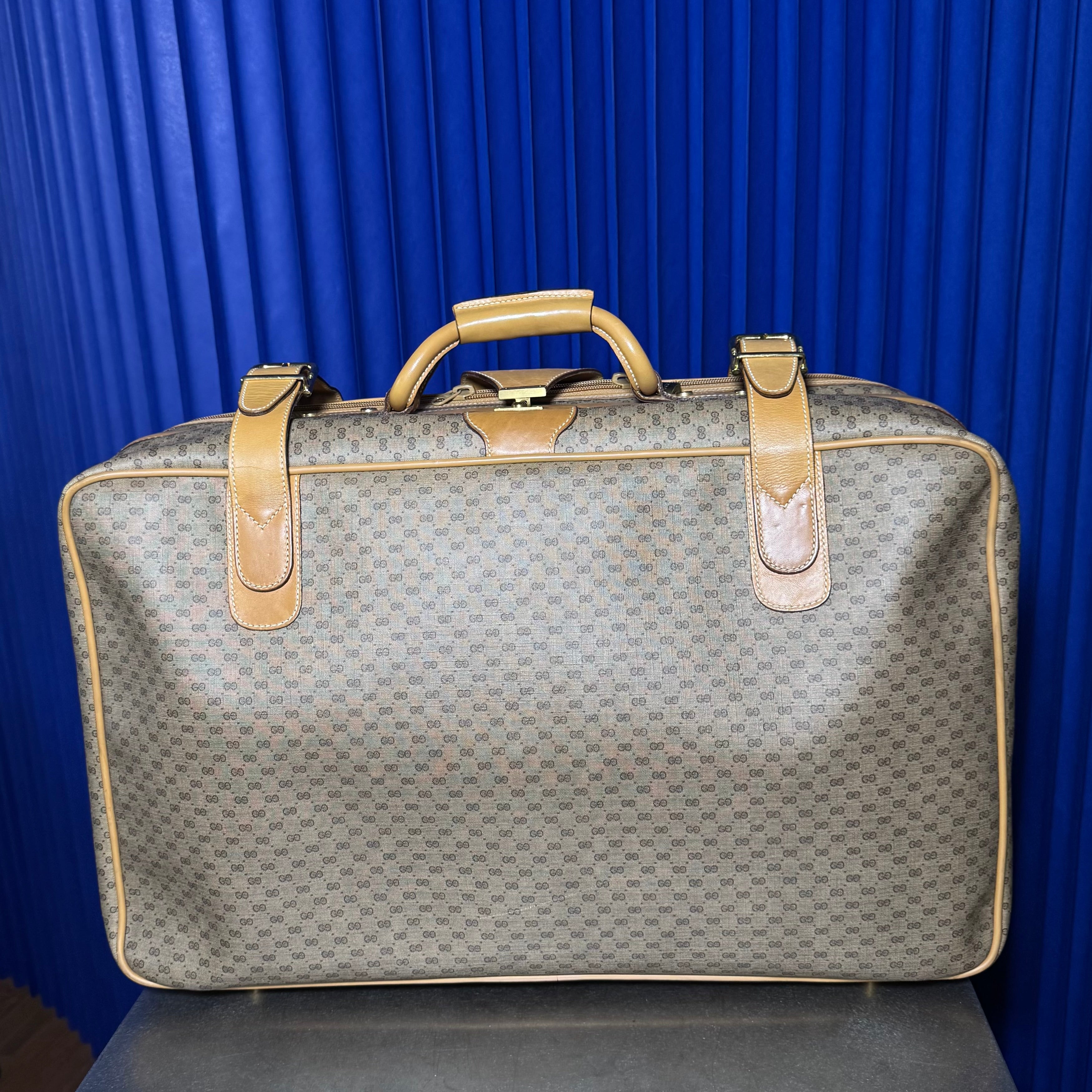 70S GUCCI MICRO GG MONOGRAM WEEKENDER BAG