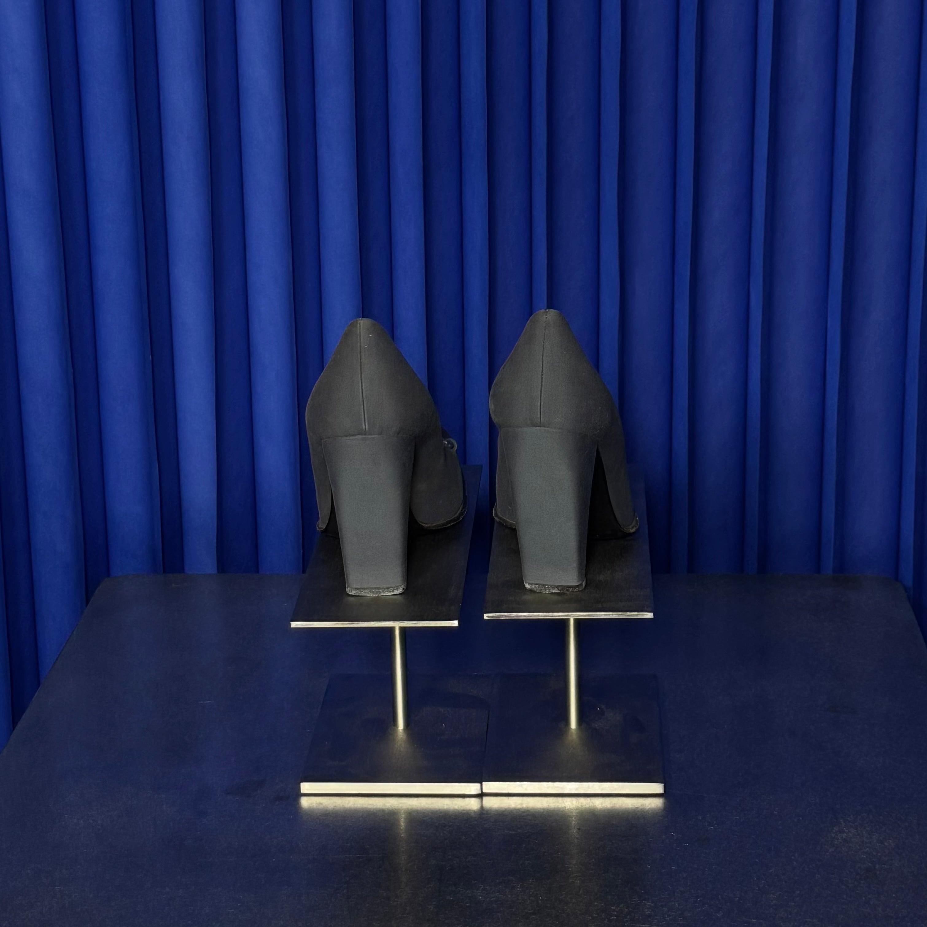 PRADA ACRYLIC BUCKLe PUMPS