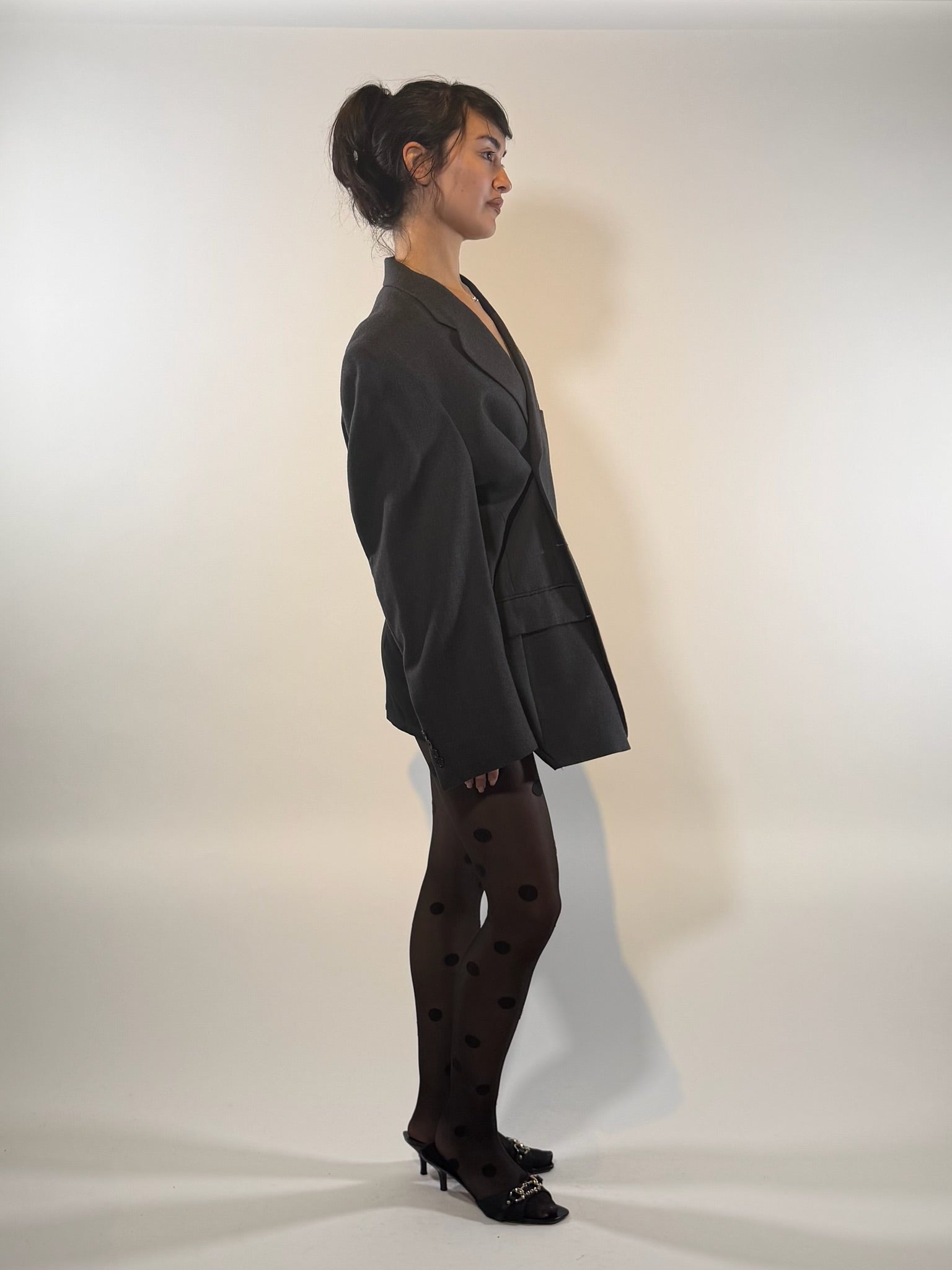 Givenchy Reworked Open Back Navy Blazer (G)