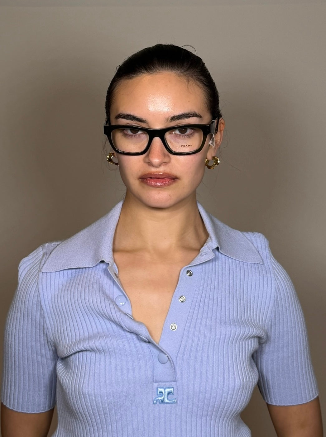 Prada PR B01V Dark Green Eyeglasses #2