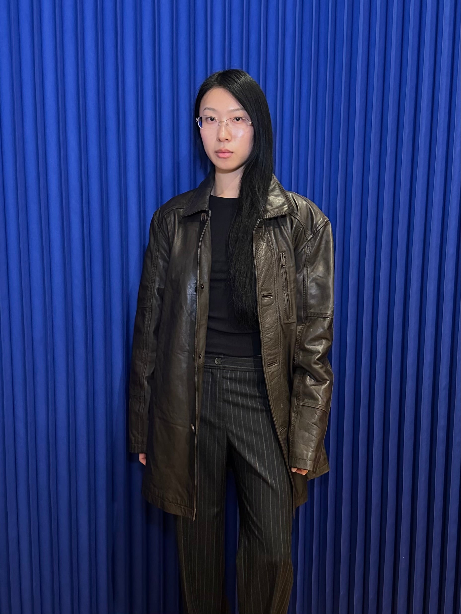 Pelle Leather Short Coat