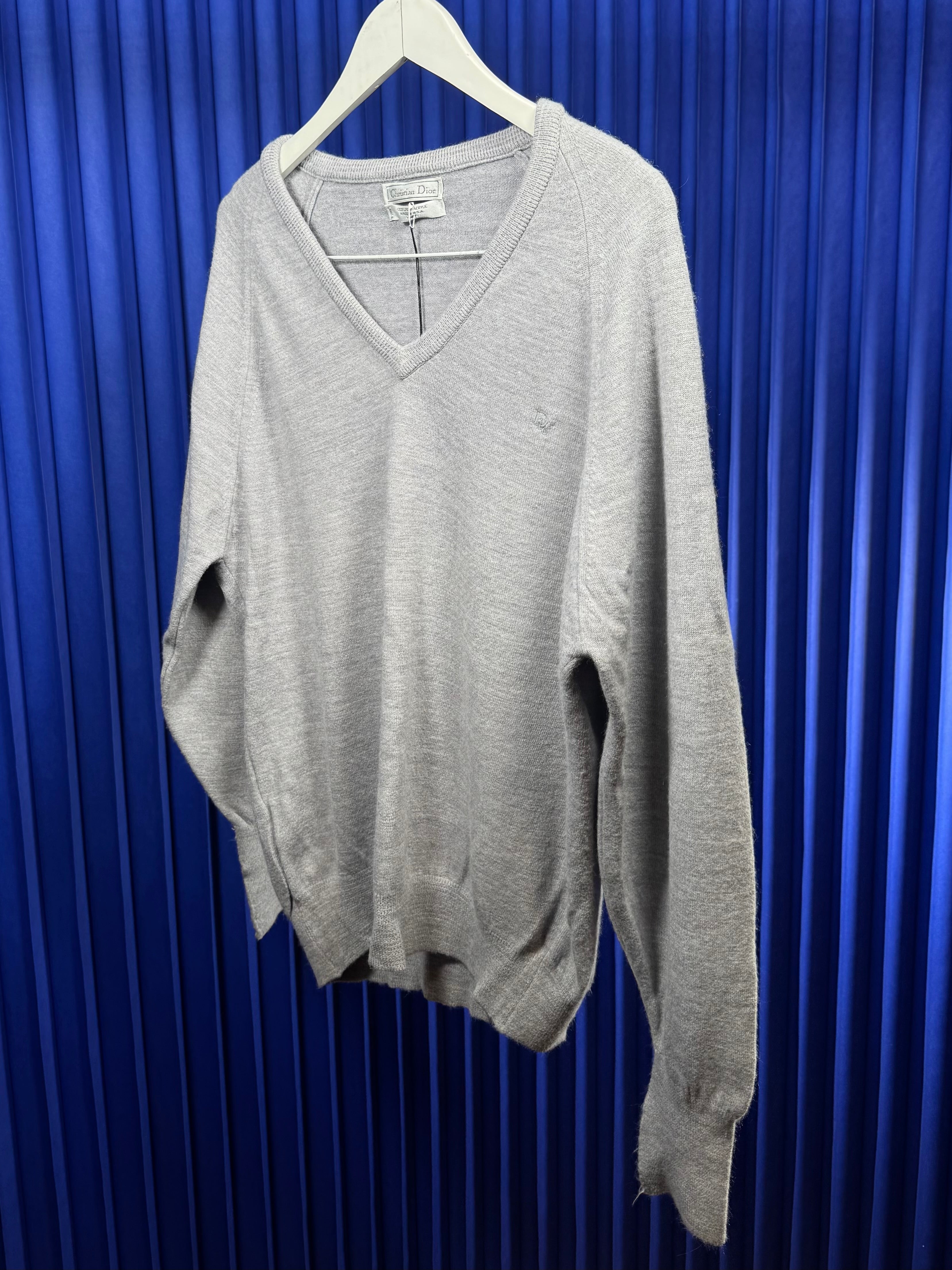 CHRISTIAN DIOR V-NECK SWEATER