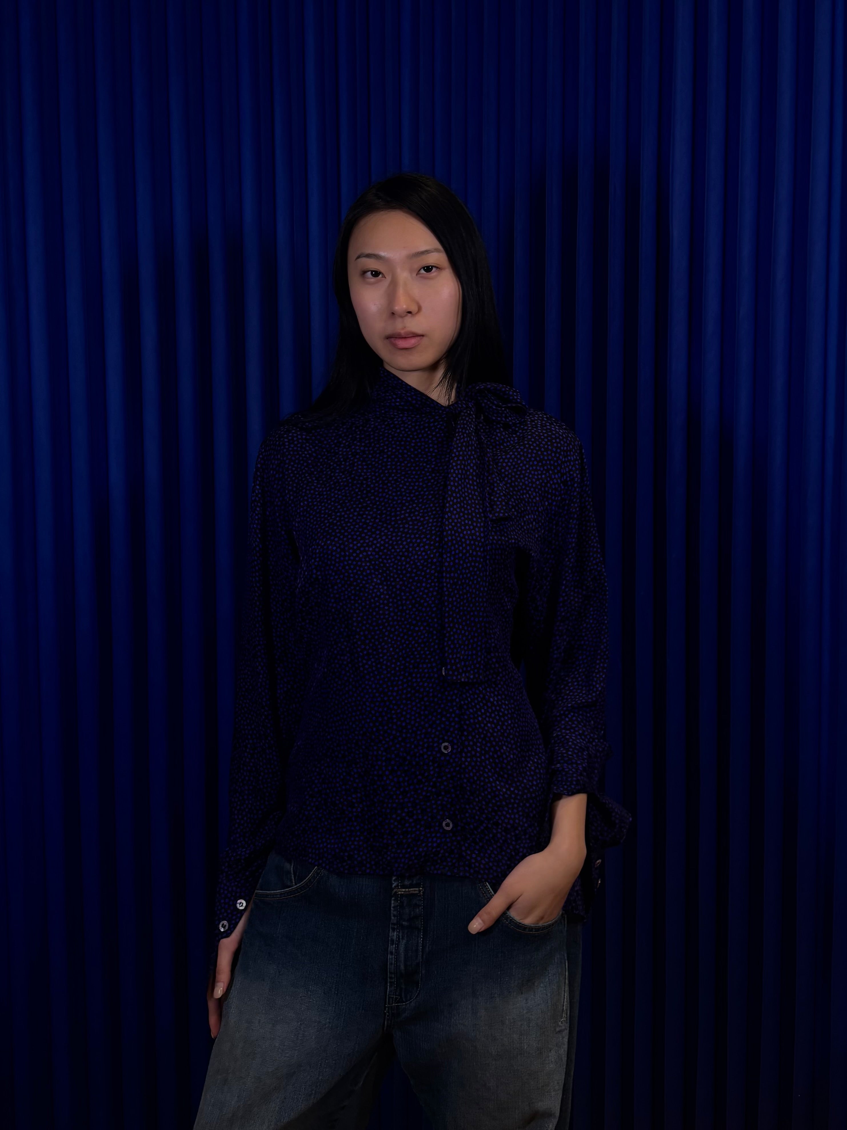 Celine Paris Silk Button Up