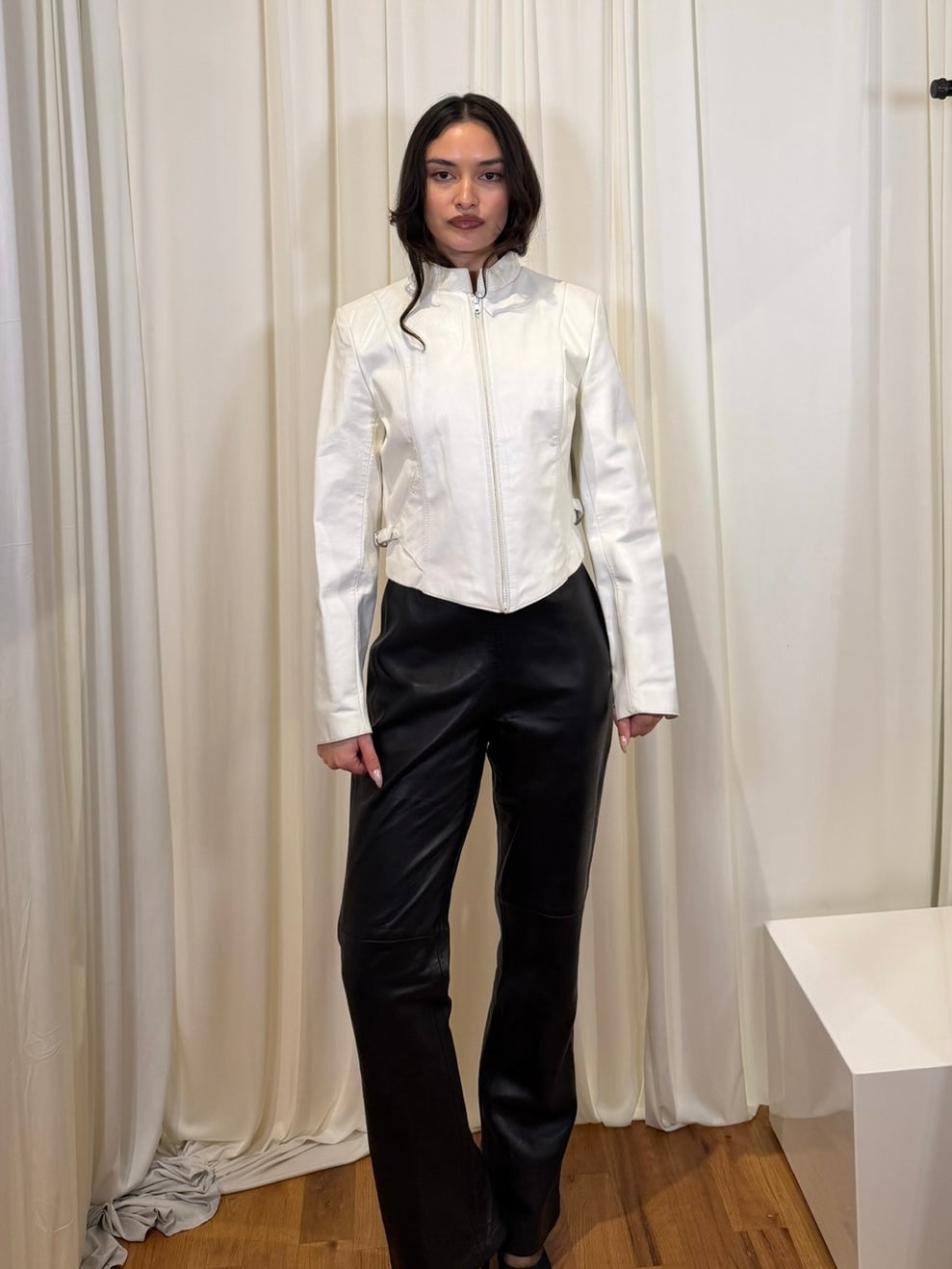 Wilson’s White Moto Jacket